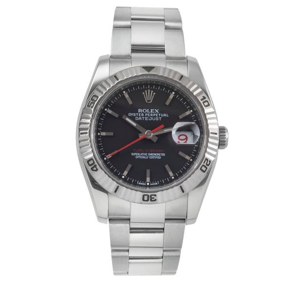 Rolex Datejust Turn-O-Graph steel / white gold automatic men's watch 116264  [2502282]