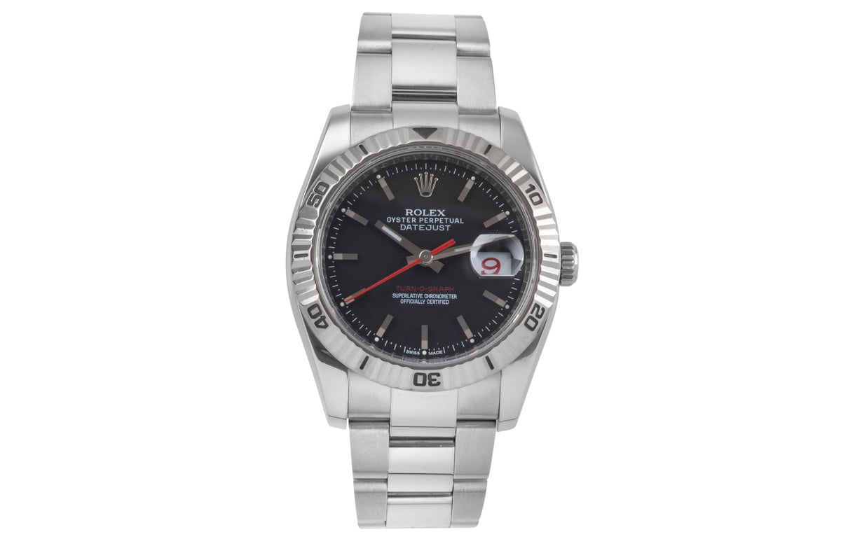 Rolex Datejust Turn-O-Graph steel / white gold automatic men's watch 116264  [2502282]