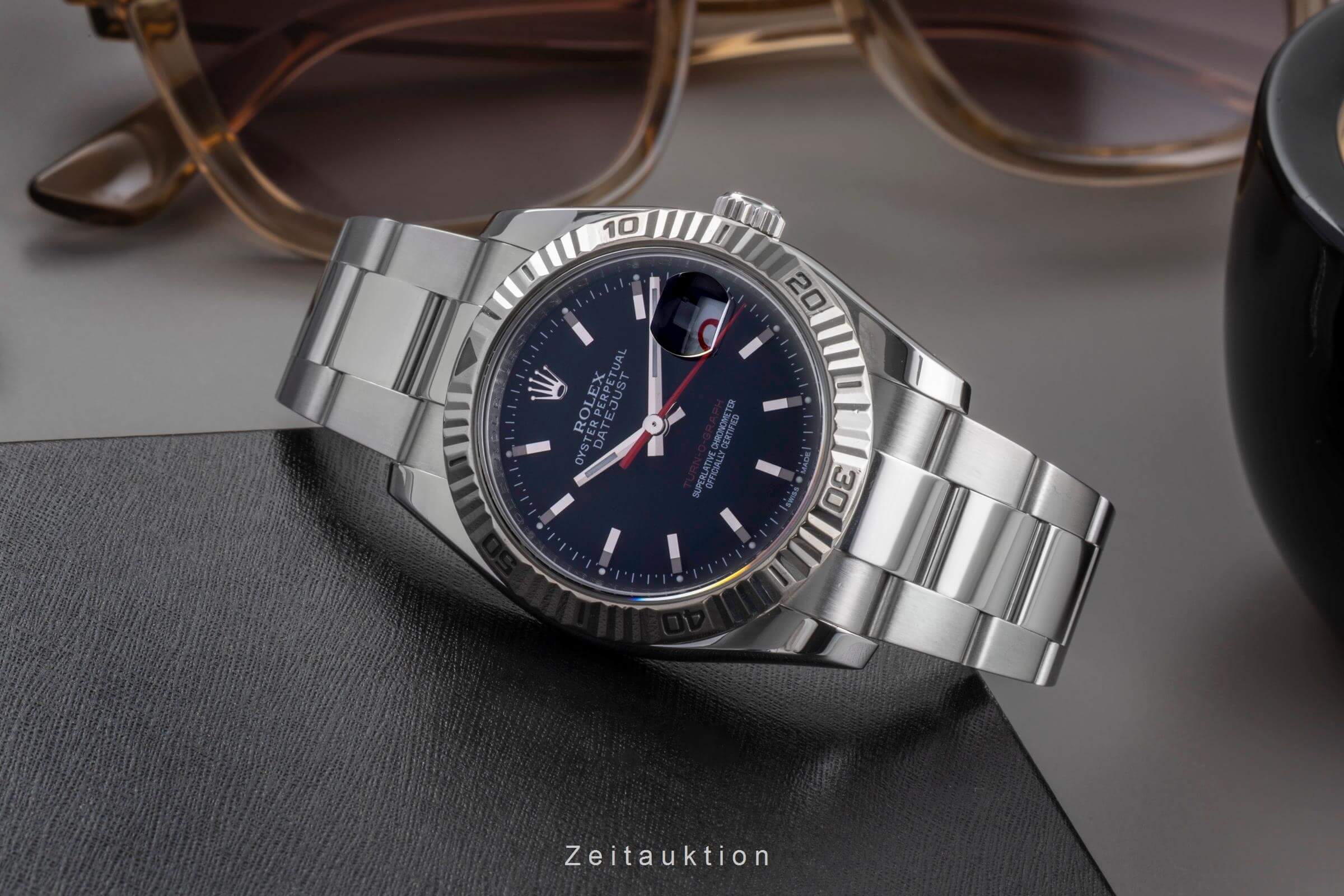 Rolex Datejust Turn-O-Graph steel / white gold automatic men's watch 116264  [2502282]