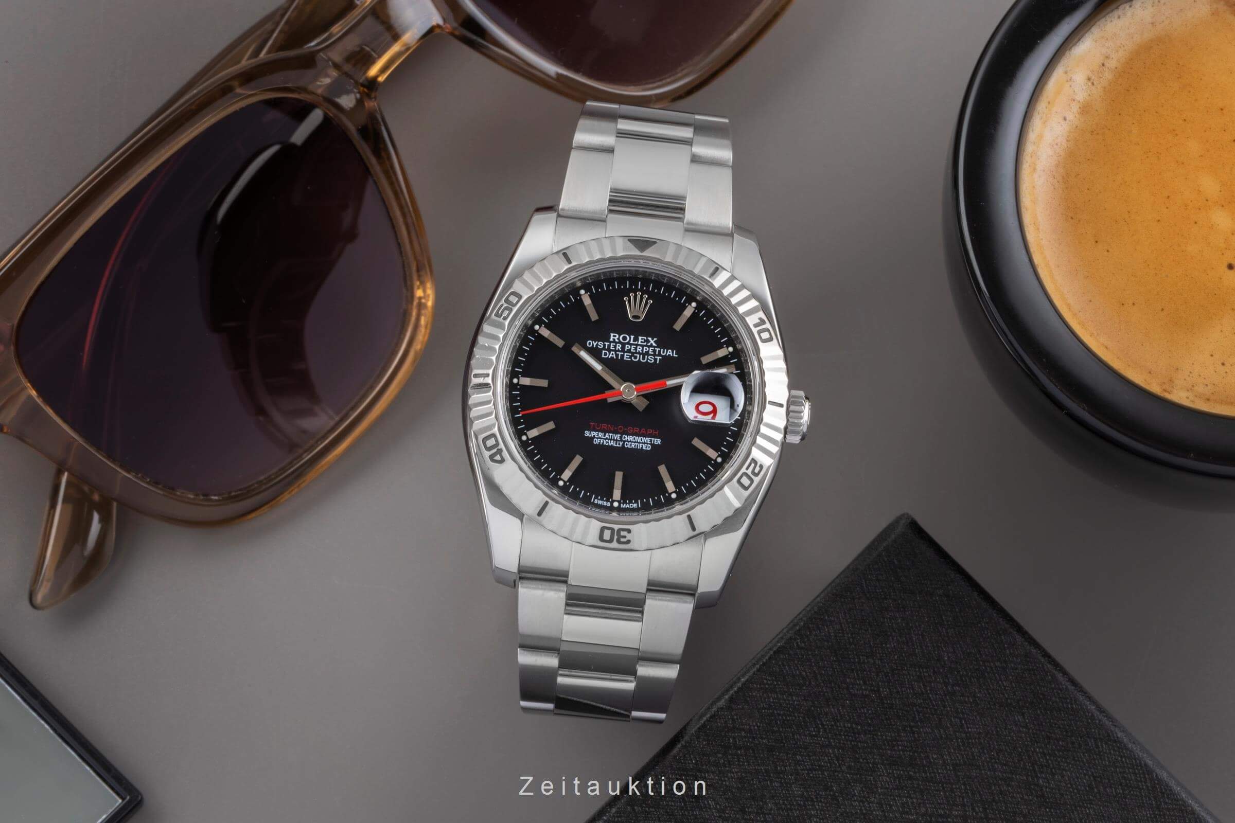 Rolex Datejust Turn-O-Graph steel / white gold automatic men's watch 116264  [2502282]