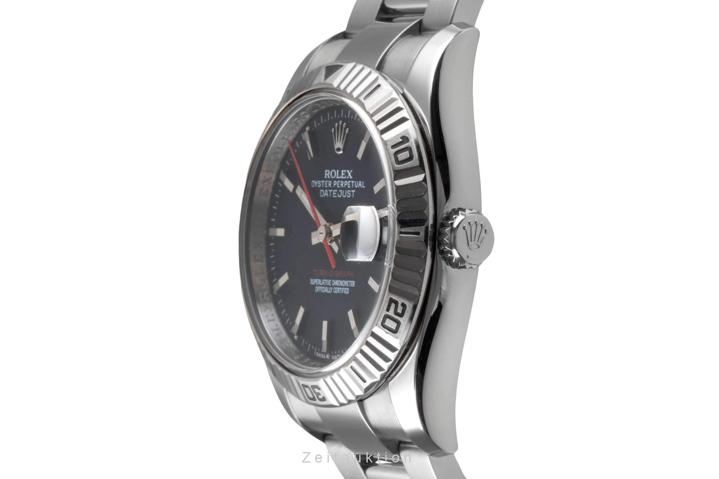 Rolex Datejust Turn-O-Graph steel / white gold automatic men's watch 116264  [2502282]