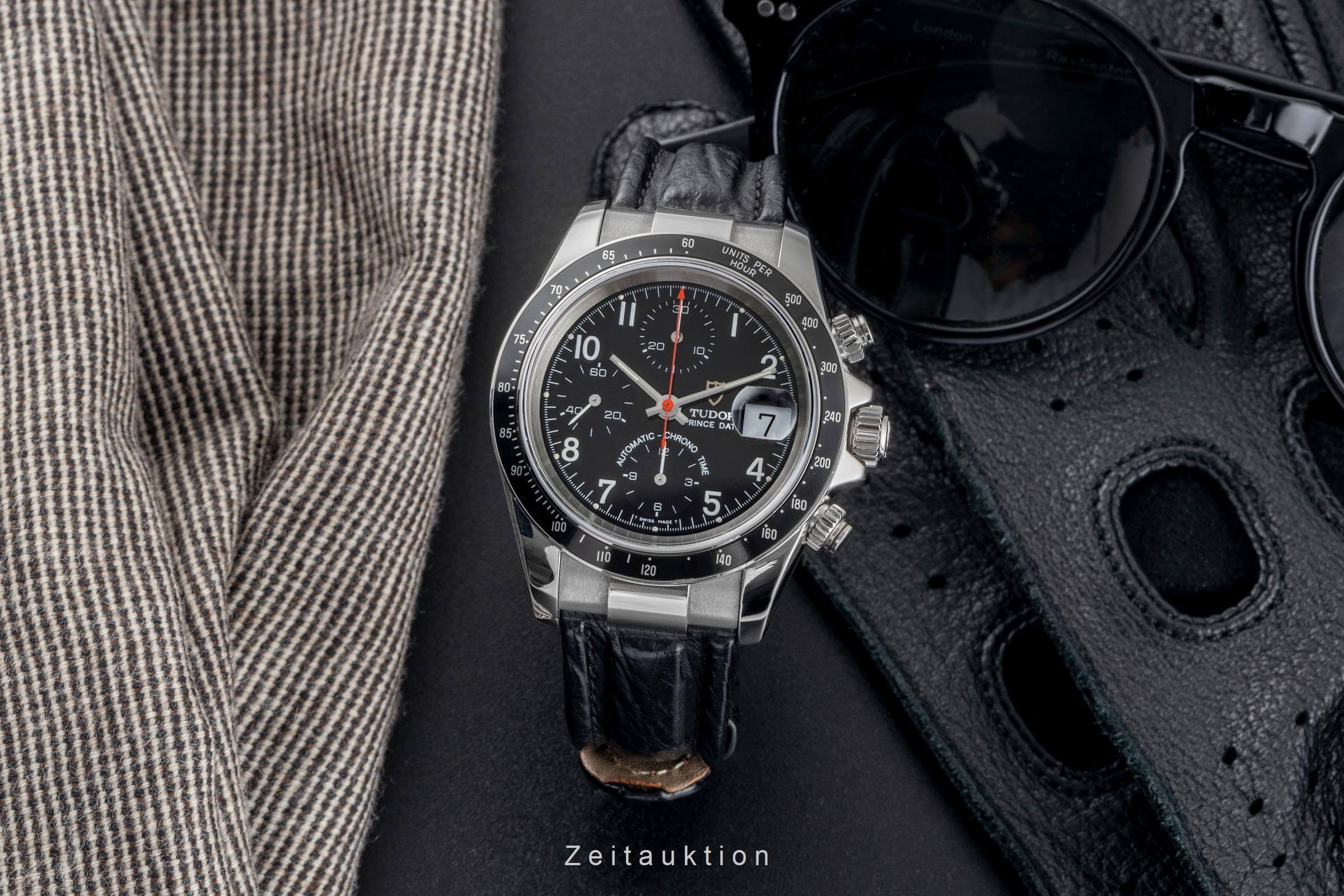 Tudor Prince Date cronografo acciaio automatismo orologio da uomo 79260P  [2502284]