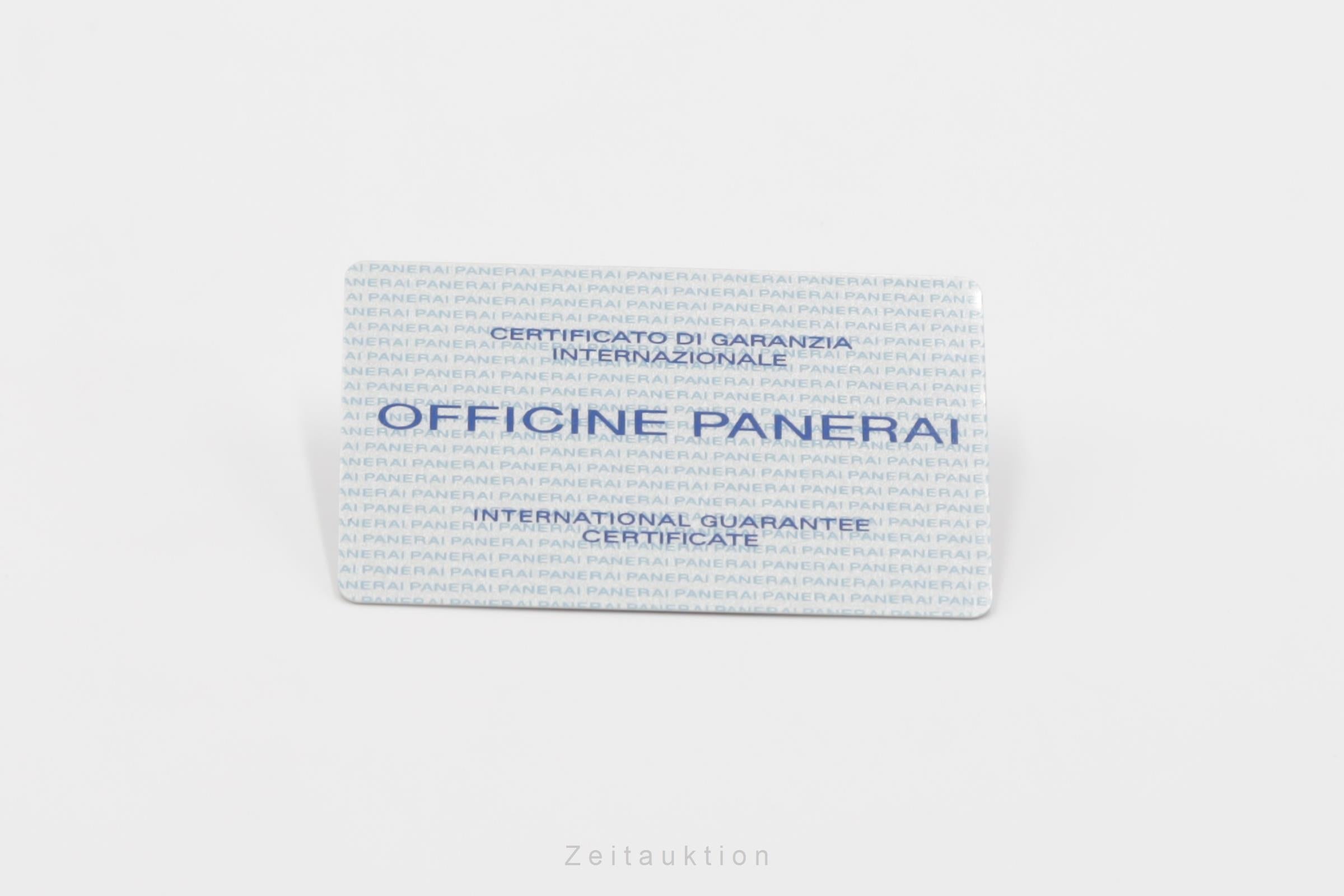 Panerai Luminor Marina 8 Days Stahl Handaufzug Herrenuhr Ref. PAM00590 Papiere  [2502287]