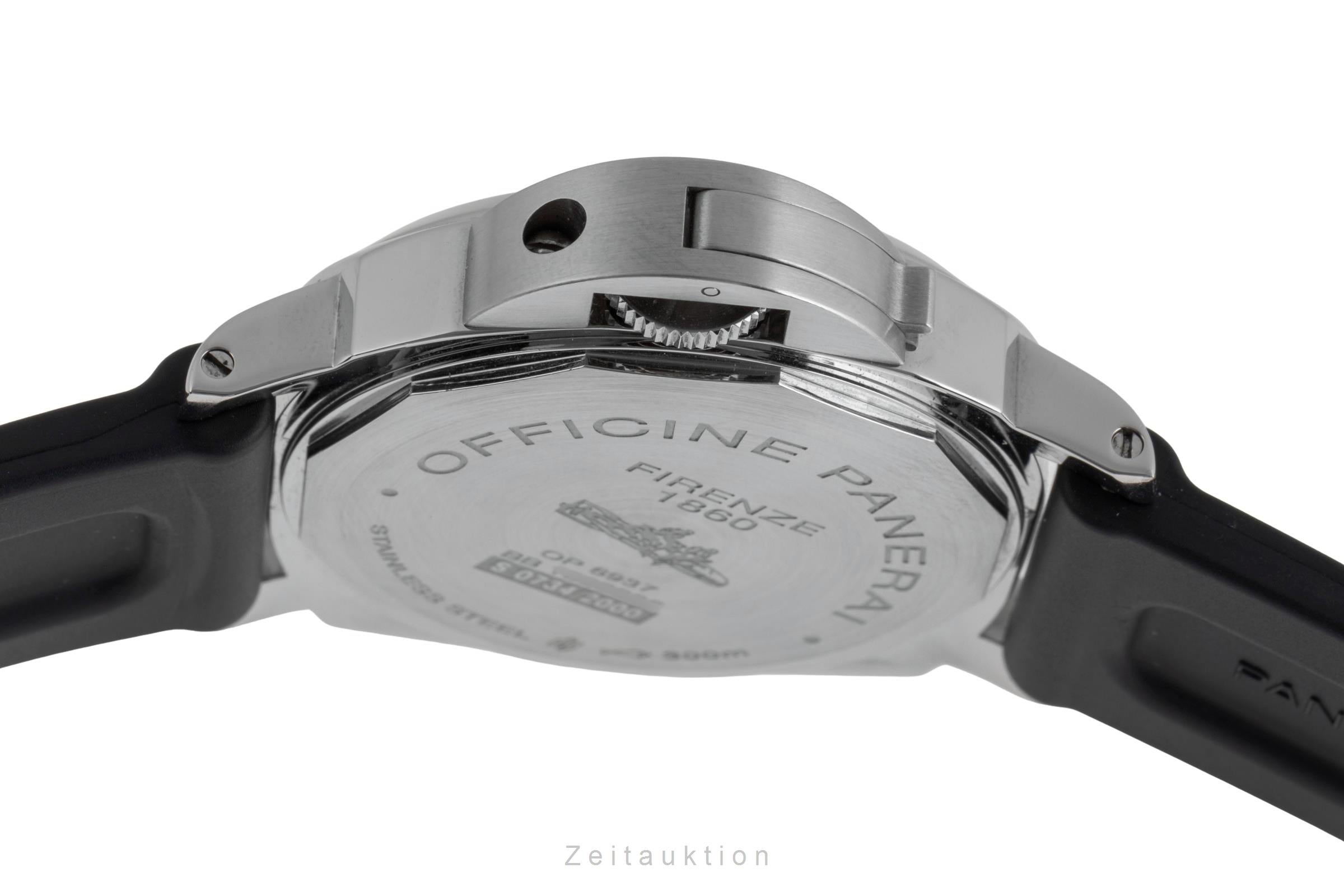 Panerai Luminor Marina 8 Days Stahl Handaufzug Herrenuhr Ref. PAM00590 Papiere  [2502287]