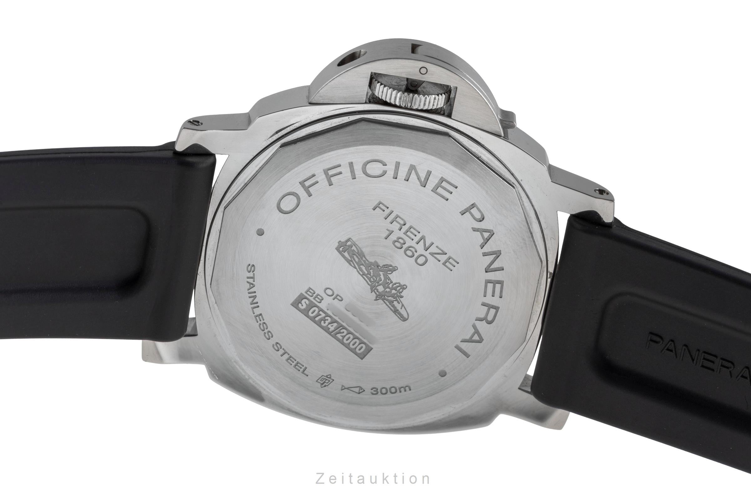 Panerai Luminor Marina 8 Days Stahl Handaufzug Herrenuhr Ref. PAM00590 Papiere  [2502287]