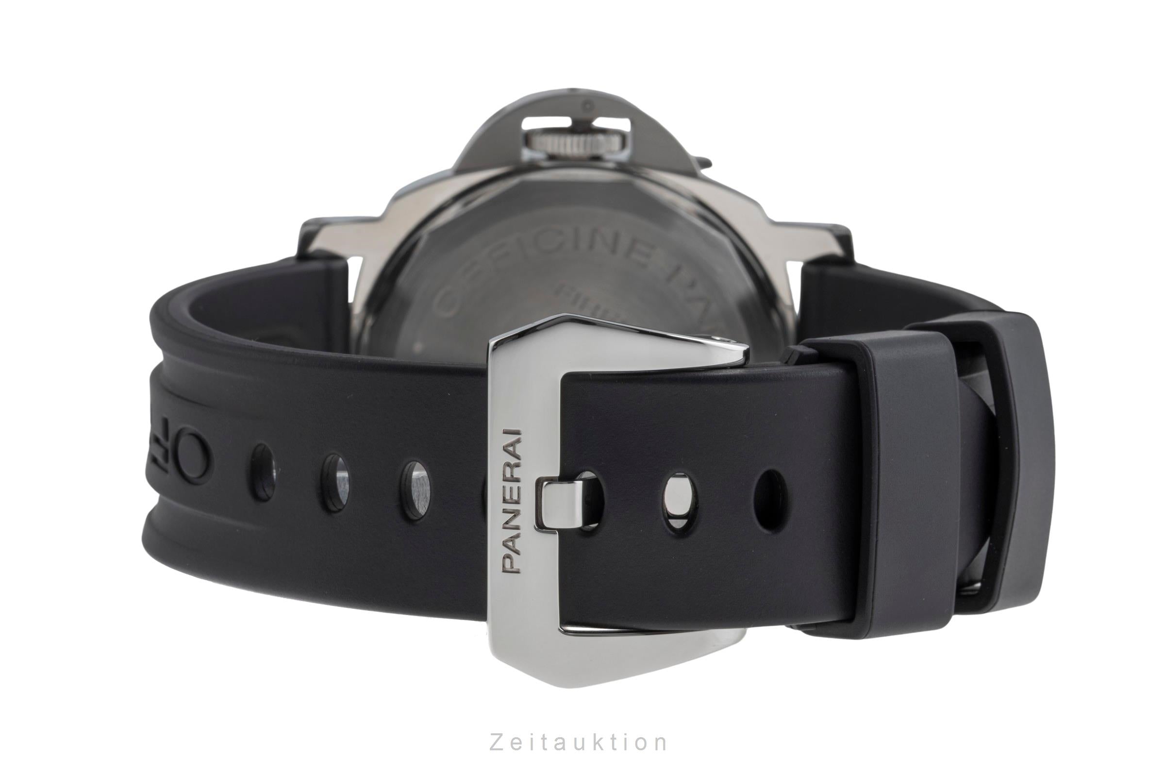 Panerai Luminor Marina 8 Days Stahl Handaufzug Herrenuhr Ref. PAM00590 Papiere  [2502287]