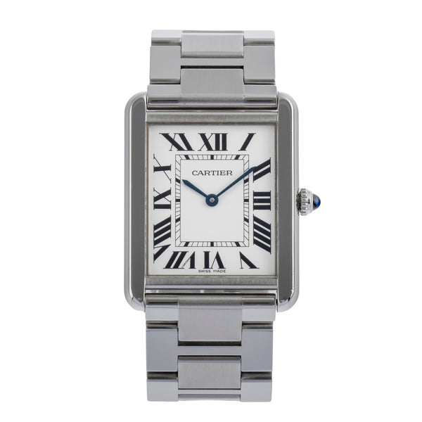 Cartier Tank Solo Edelstahl Quarz Size Large / XLarge Herrenuhr Ref. W5200003  [2502289]