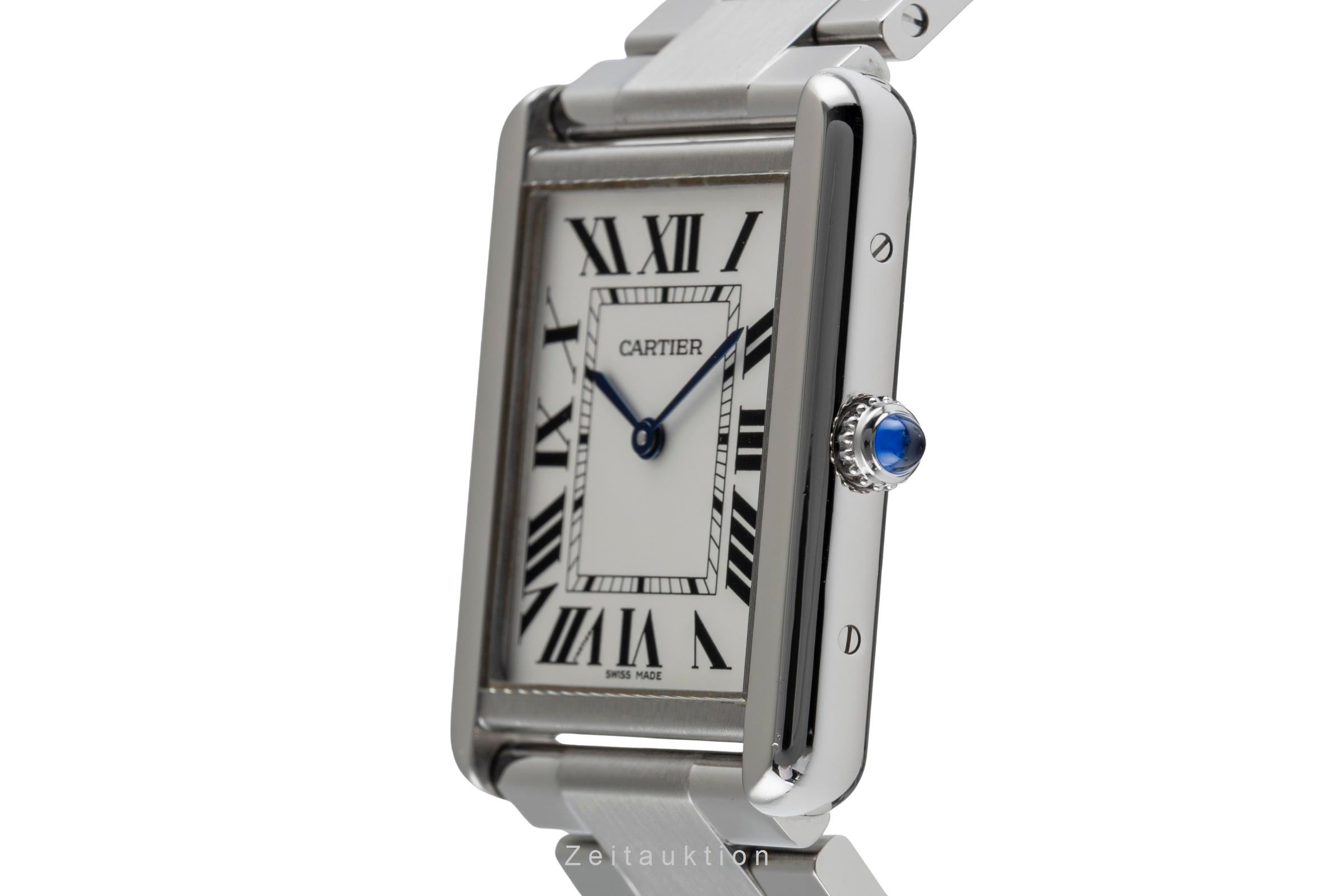 Cartier Tank Solo Edelstahl Quarz Size Large / XLarge Herrenuhr Ref. W5200003  [2502289]