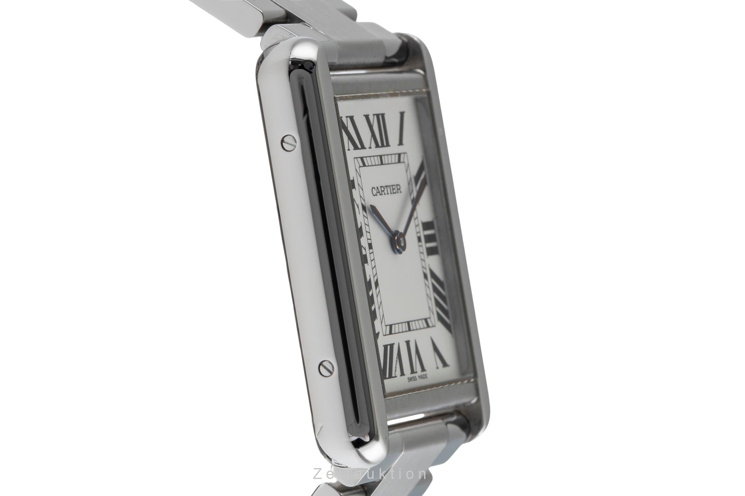 Cartier Tank Solo Edelstahl Quarz Size Large / XLarge Herrenuhr Ref. W5200003  [2502289]