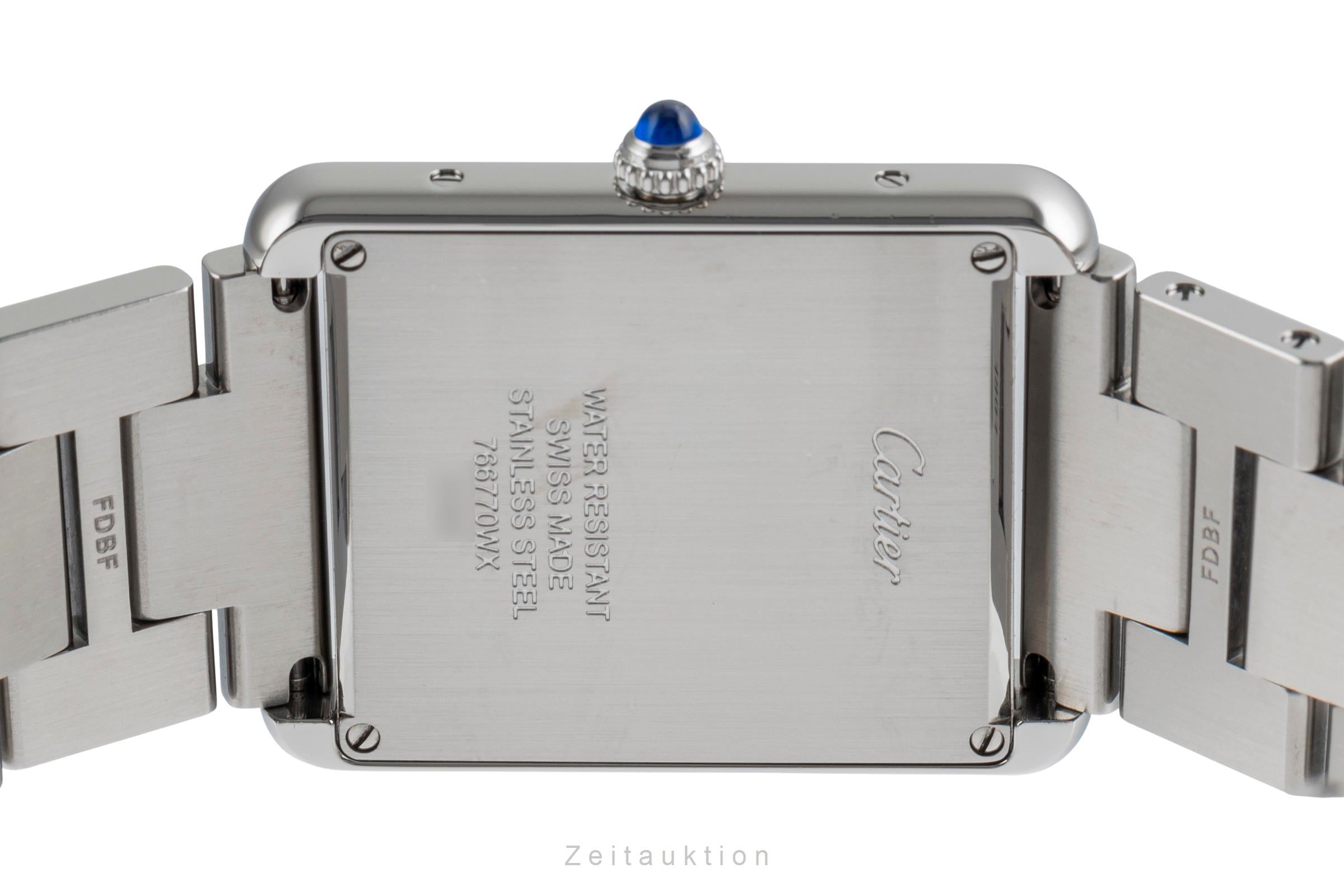 Cartier Tank Solo Edelstahl Quarz Size Large / XLarge Herrenuhr Ref. W5200003  [2502289]