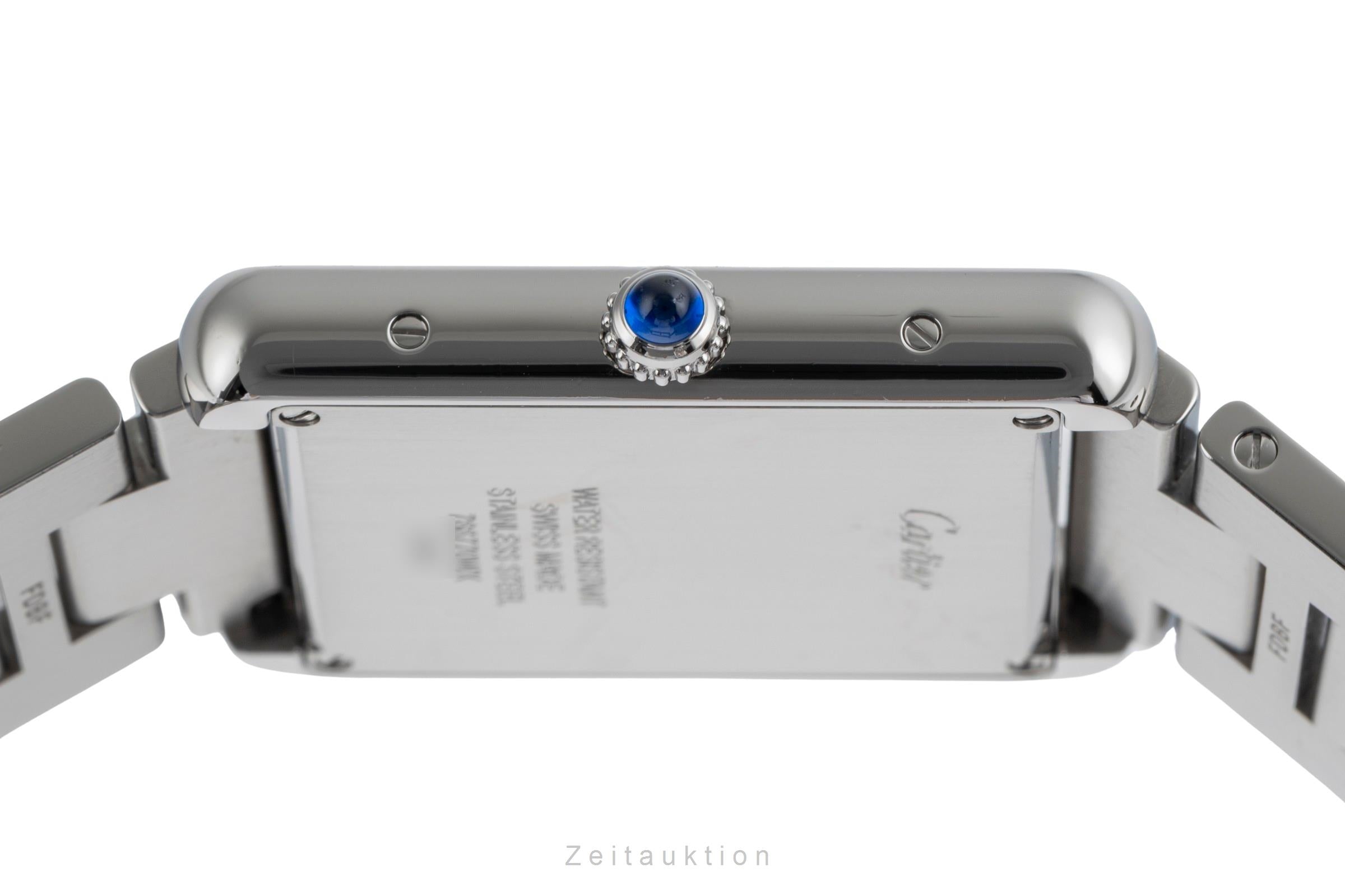 Cartier Tank Solo Edelstahl Quarz Size Large / XLarge Herrenuhr Ref. W5200003  [2502289]