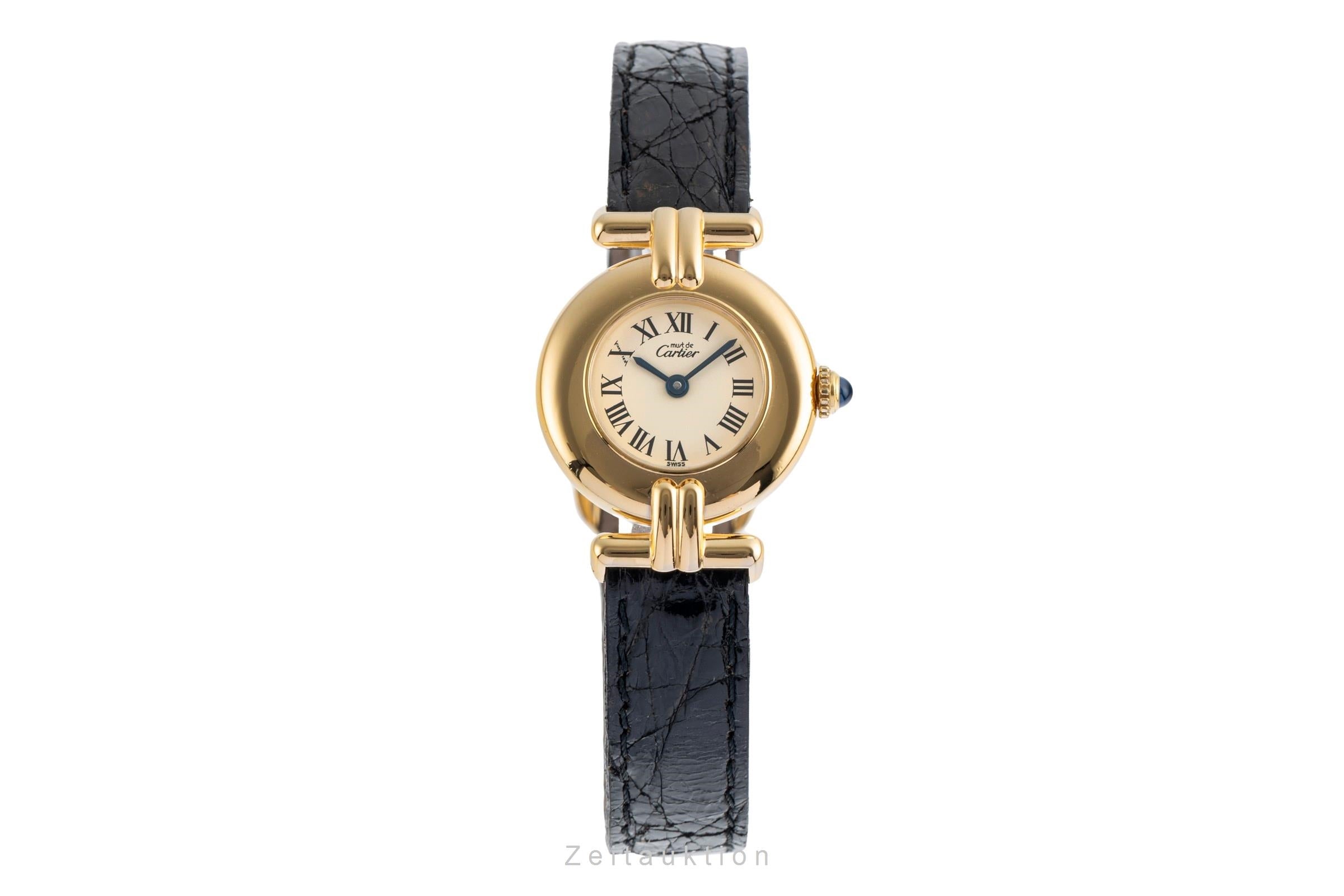 Cartier Vermeil argent doré quartz montre pour femmes 590002  [2502291]