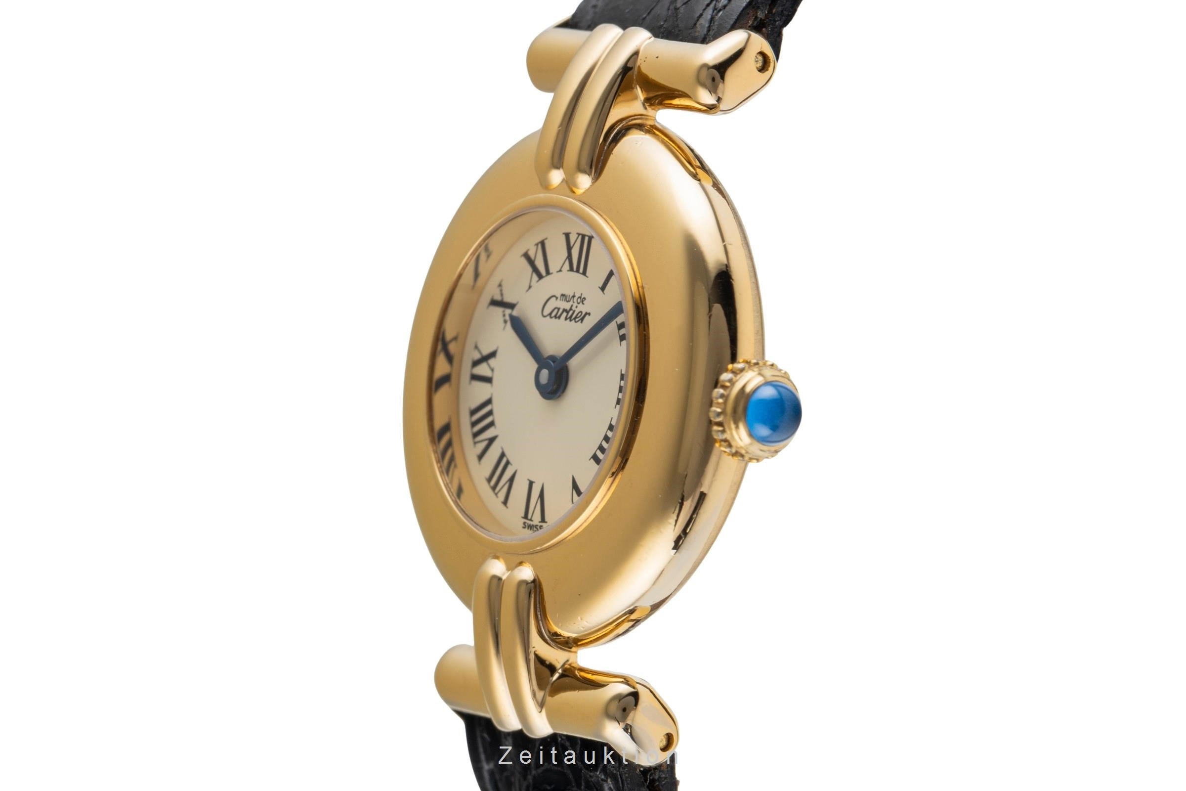 Cartier Vermeil argent doré quartz montre pour femmes 590002  [2502291]