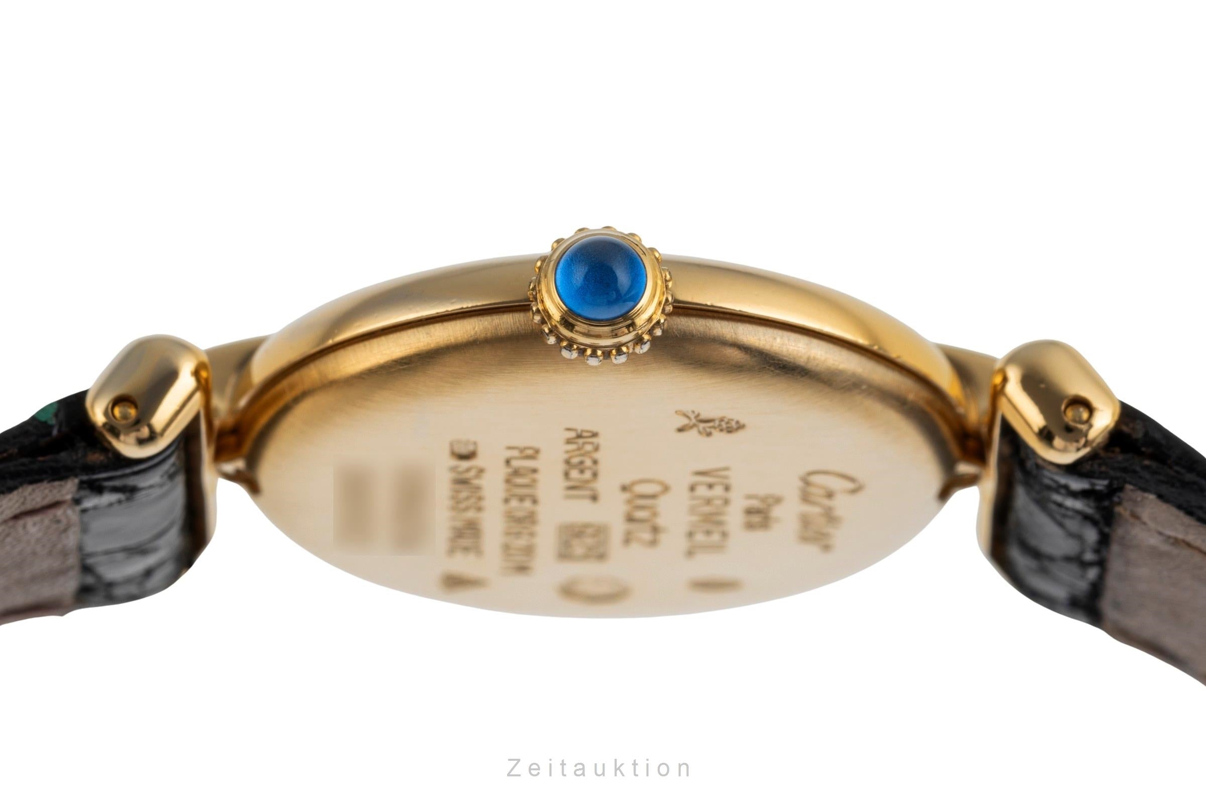 Cartier Vermeil argent doré quartz montre pour femmes 590002  [2502291]
