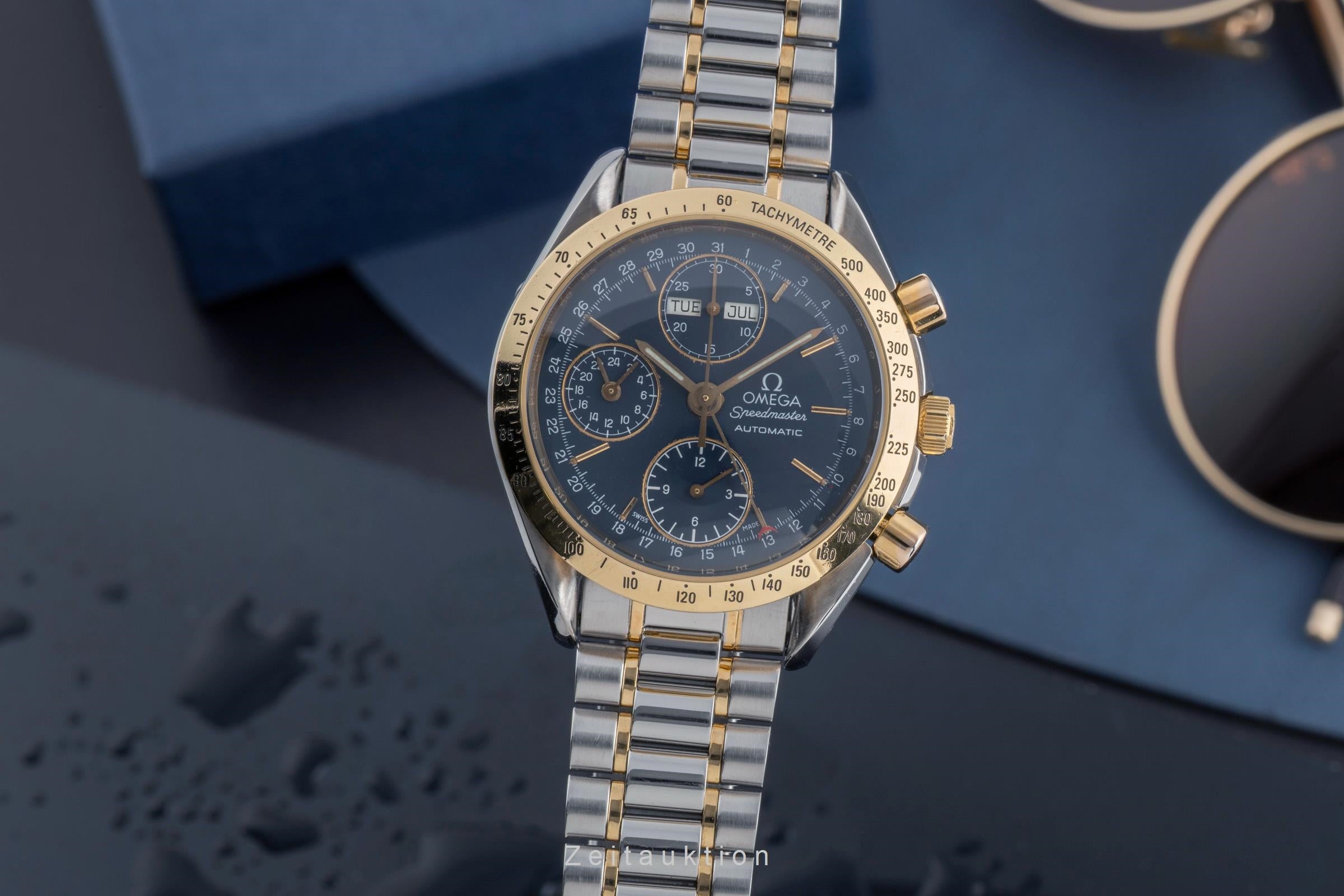 Omega Speedmaster cronografo acciaio oro automatismo 1150