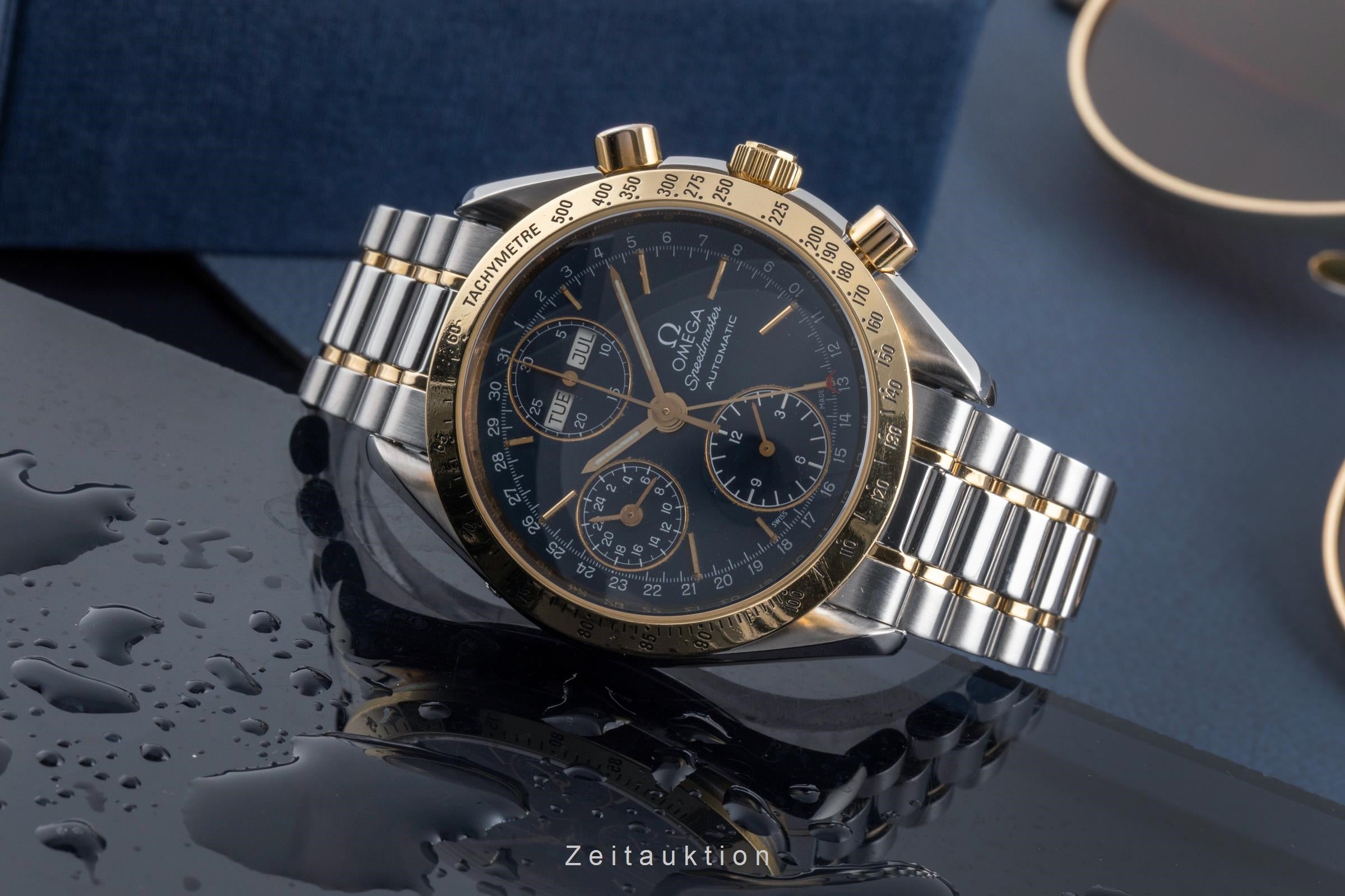 Omega Speedmaster cronografo acciaio oro automatismo 1150