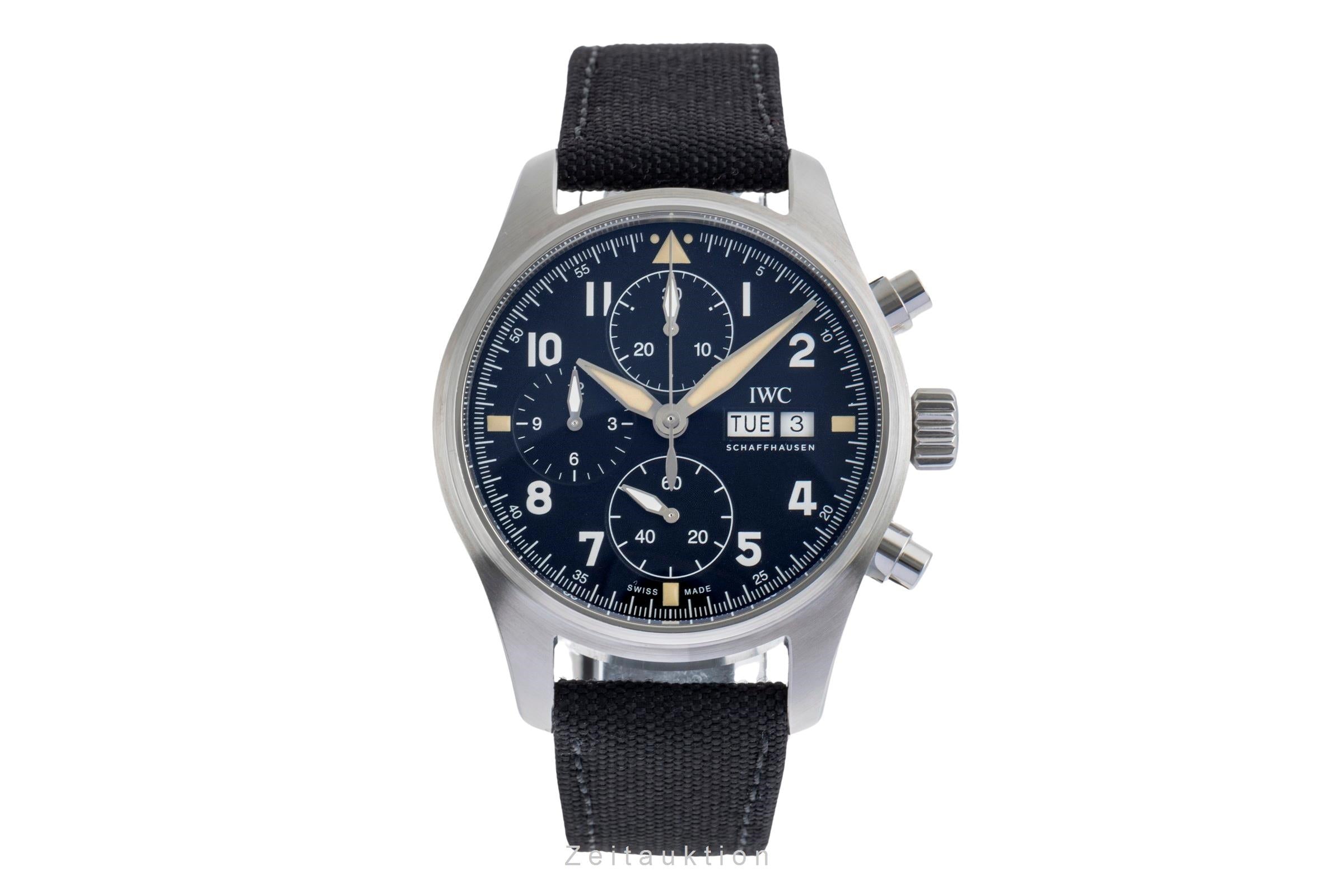 IWC Fliegerchronograph cronografo acciaio automatismo orologio da uomo IW387903 LP: 8500EUR  [2502299]