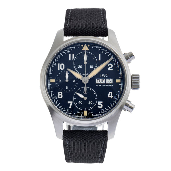 IWC Fliegerchronograph cronografo acciaio automatismo orologio da uomo IW387903 LP: 8500EUR  [2502299]