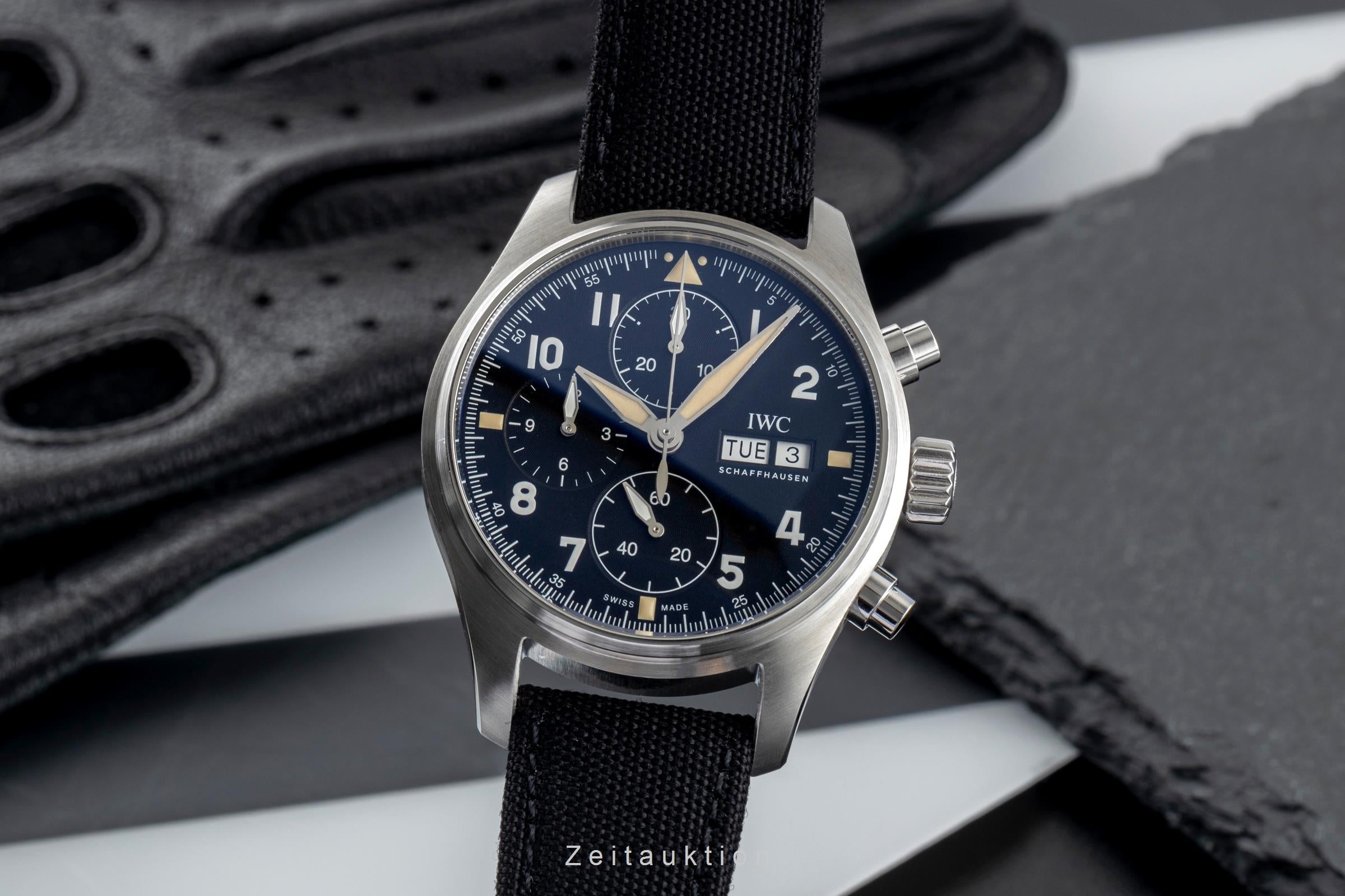 IWC Fliegerchronograph cronografo acciaio automatismo orologio da uomo IW387903 LP: 8500EUR  [2502299]