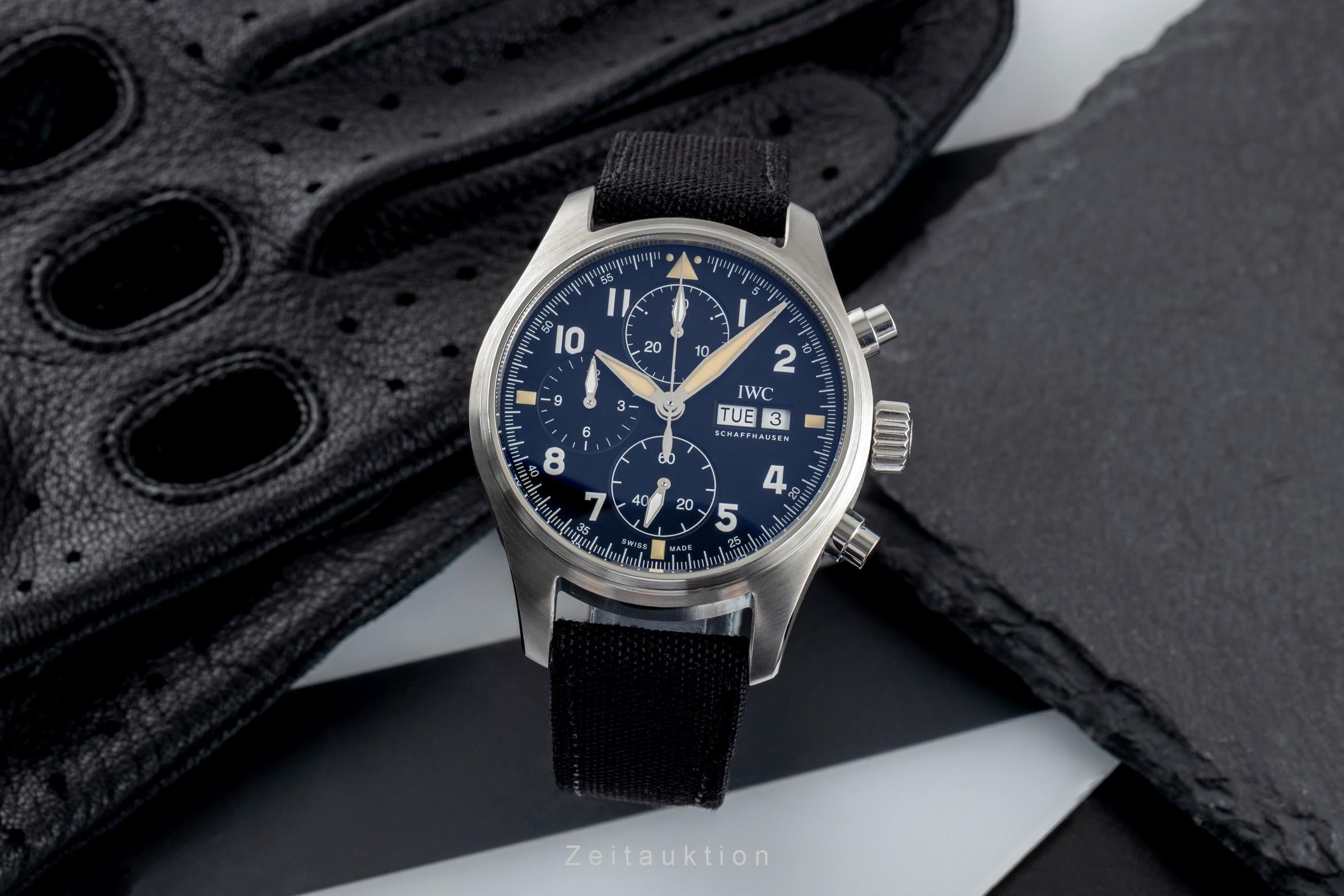IWC Fliegerchronograph cronografo acciaio automatismo orologio da uomo IW387903 LP: 8500EUR  [2502299]