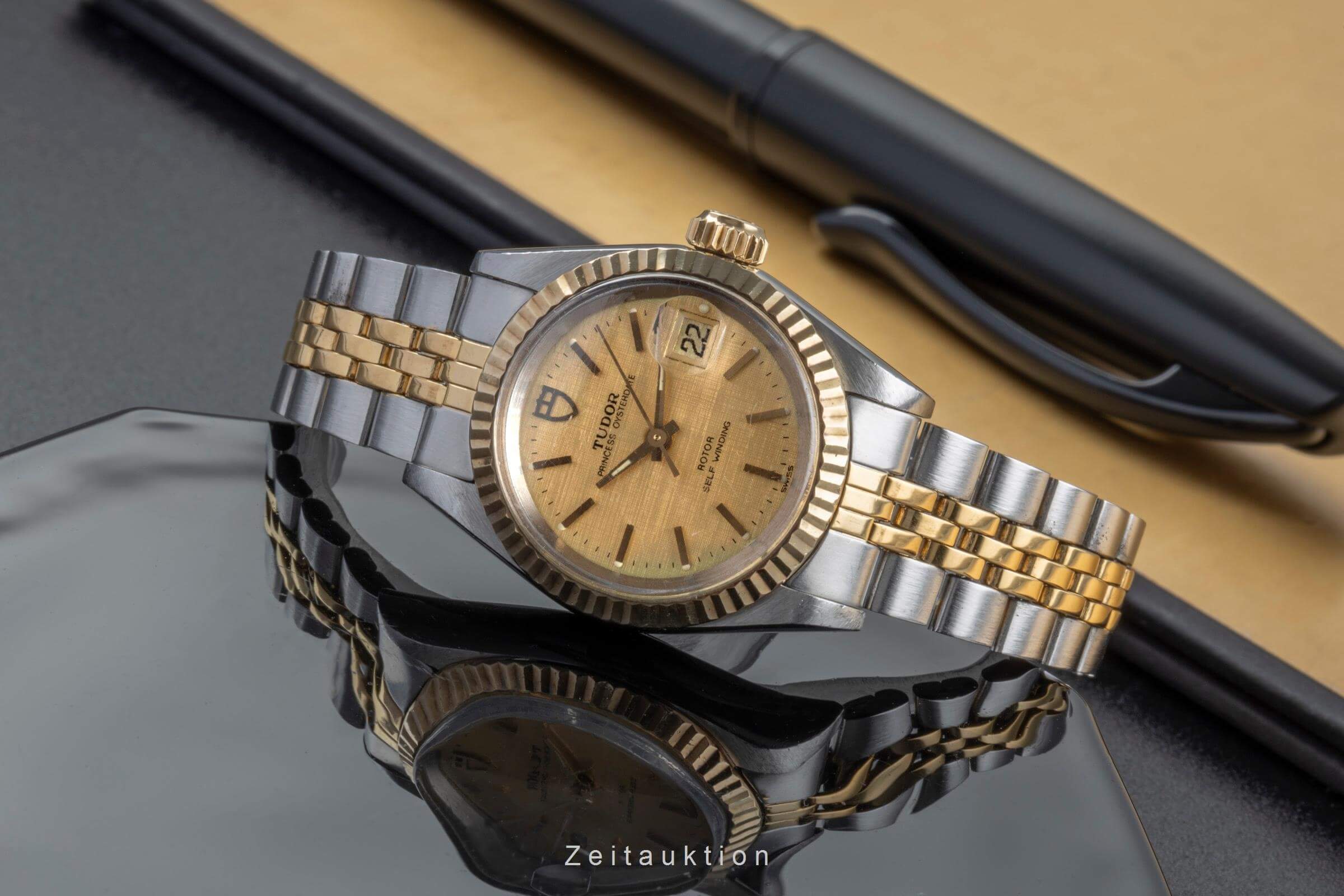 Tudor Princess Oysterdate acier / or  automatique montre pour femmes 92413 N  [2502306]