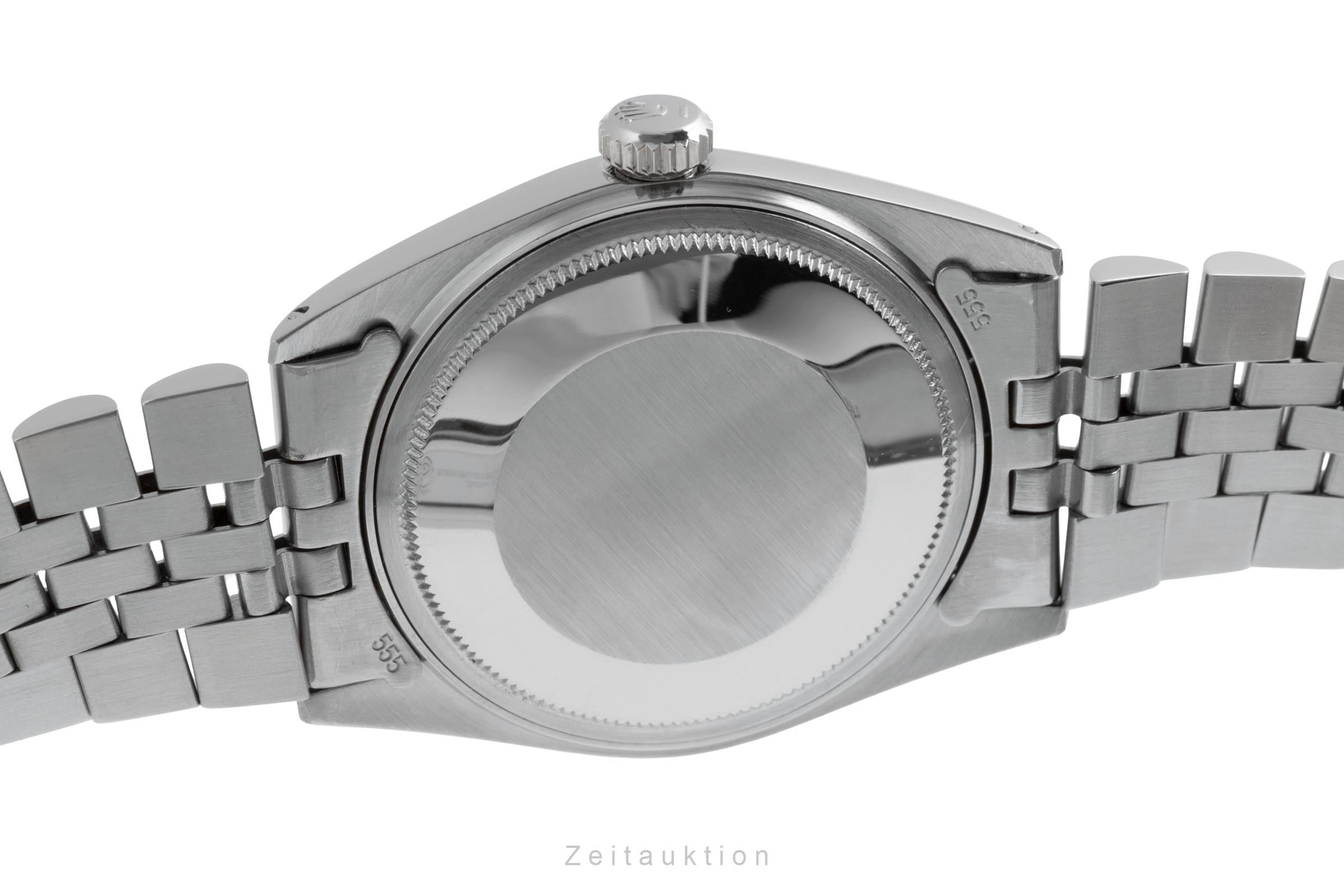 Rolex Datejust acier / or blanc automatique montre pour hommes 1601 Vintage  [2502307]