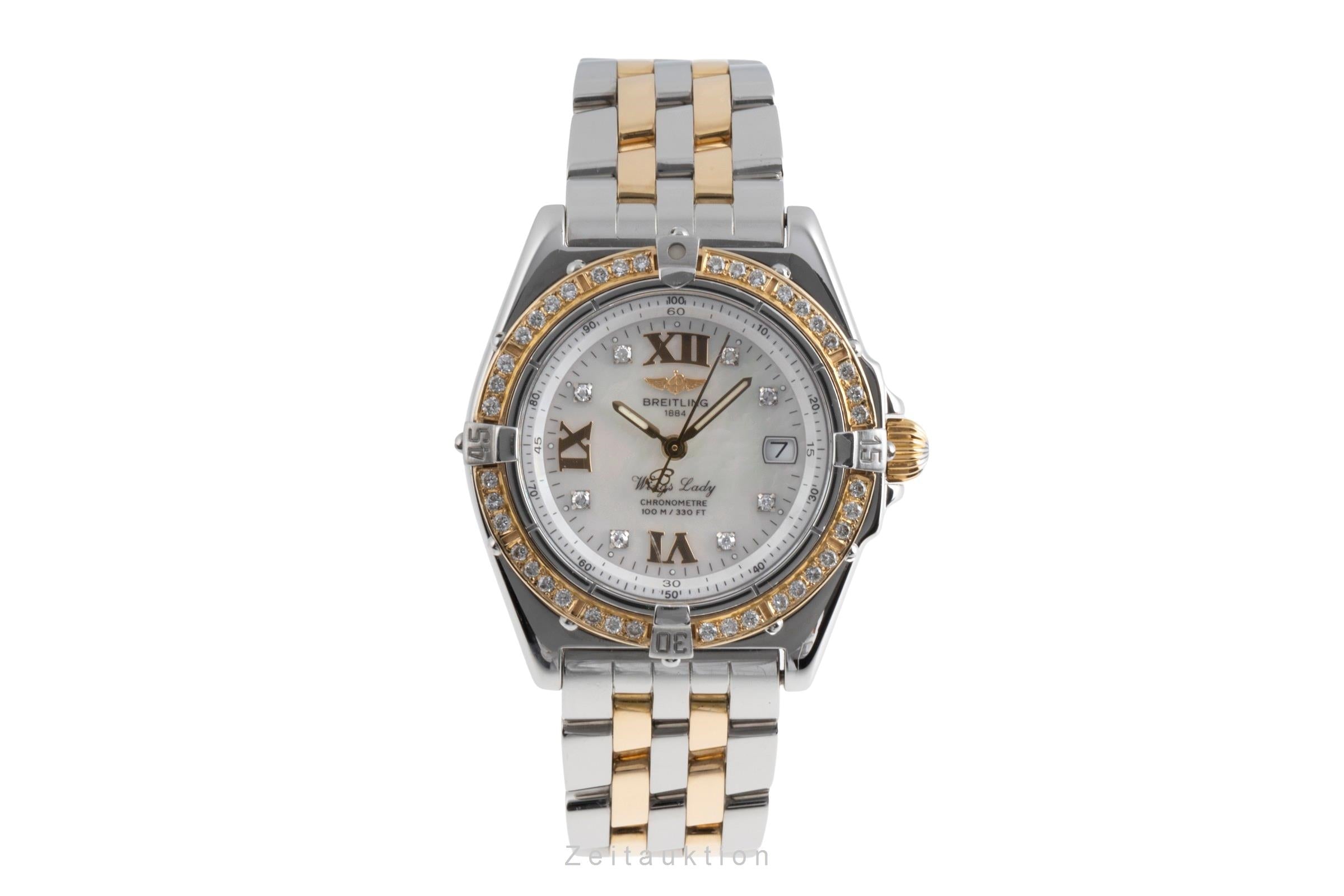 Breitling Wings acier / or  quartz montre pour femmes D67350  [2502308]