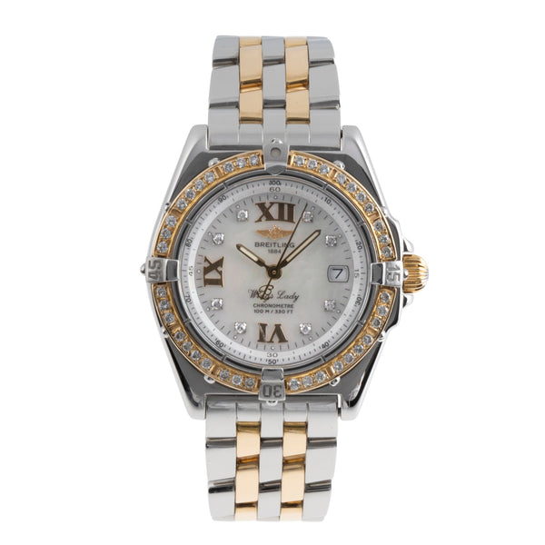 Breitling Wings acier / or  quartz montre pour femmes D67350  [2502308]
