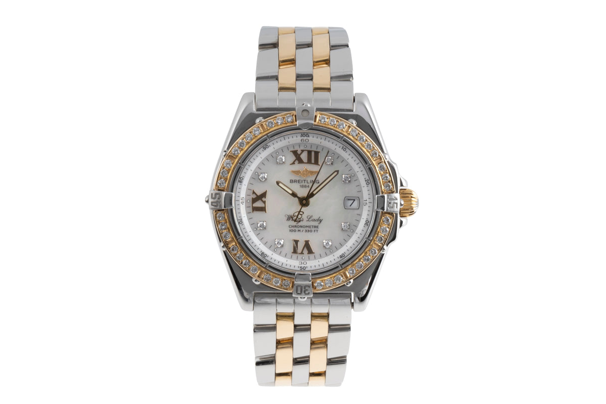 Breitling Wings steel / gold quartz women's watch D67350  [2502308]