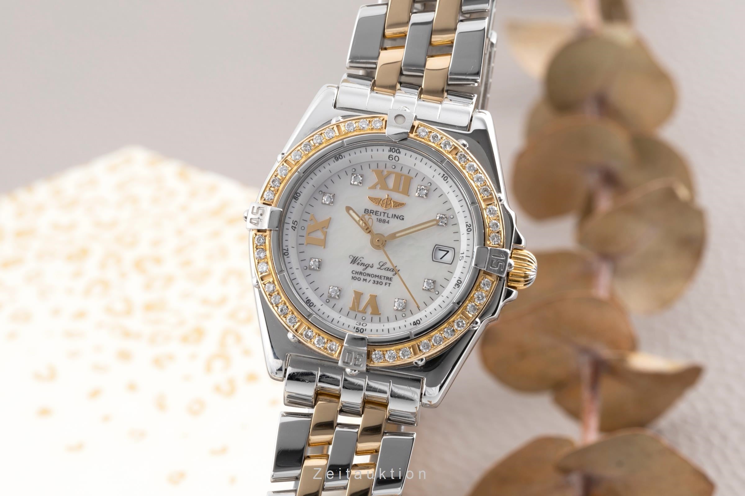 Breitling Wings acier / or  quartz montre pour femmes D67350  [2502308]