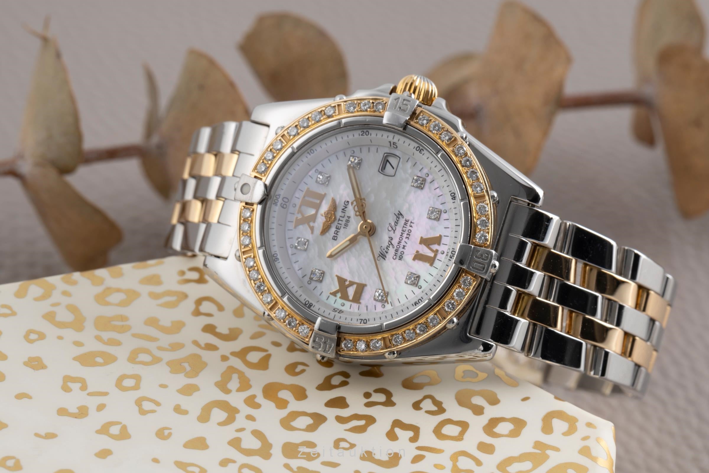 Breitling Wings acier / or  quartz montre pour femmes D67350  [2502308]