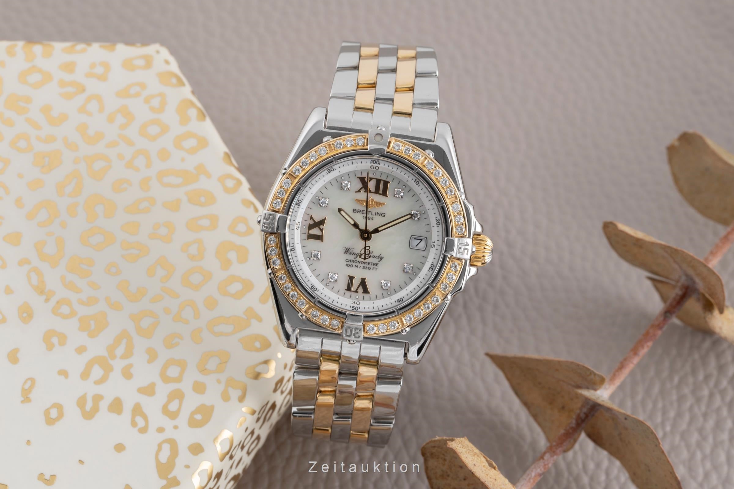 Breitling Wings acier / or  quartz montre pour femmes D67350  [2502308]