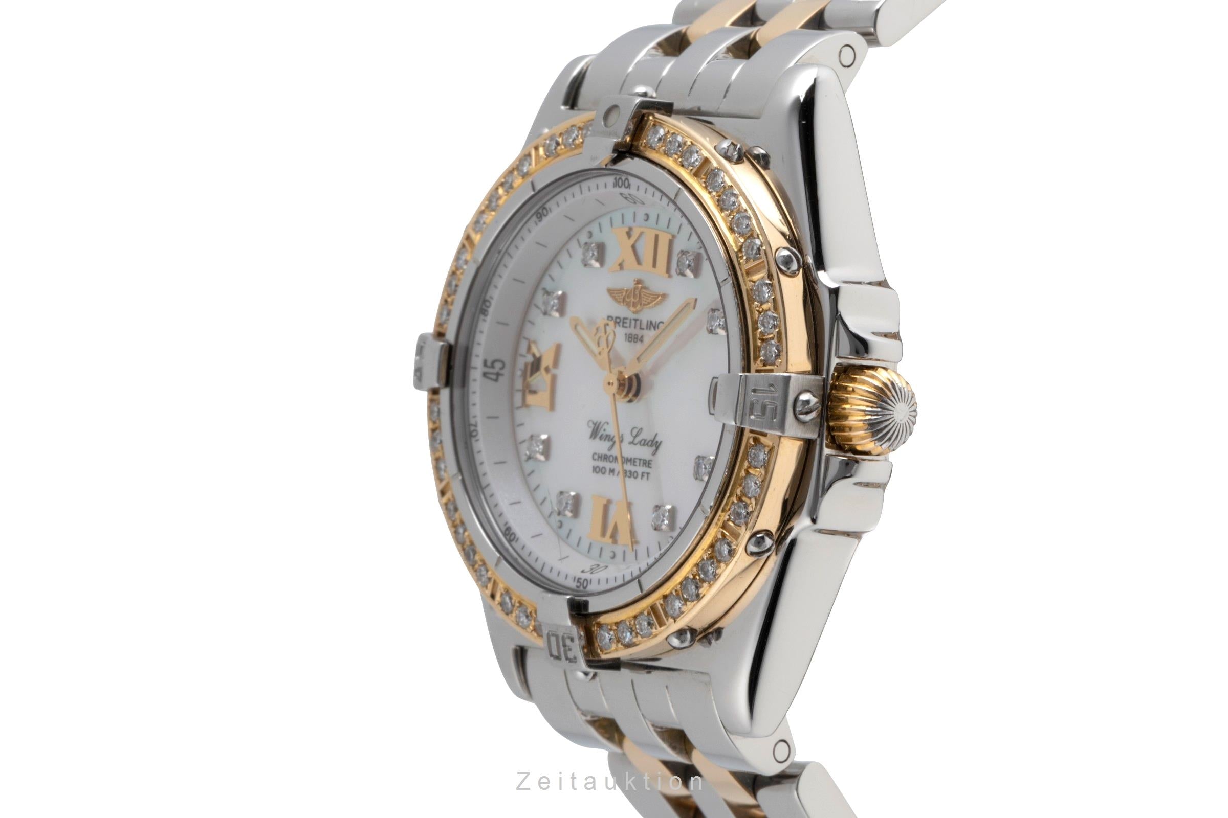 Breitling Wings acier / or  quartz montre pour femmes D67350  [2502308]