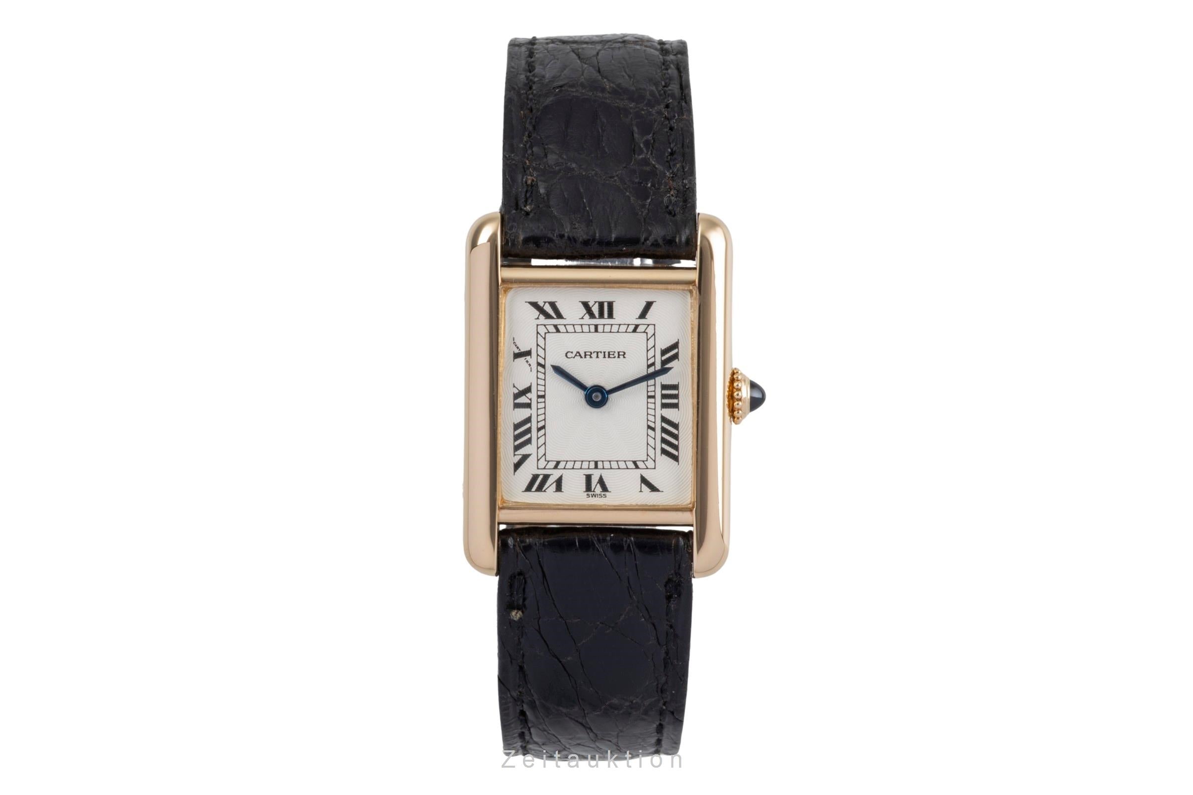 Cartier Tank or 18 ct à remontage manuel montre pour femmes 878087  [2502309]