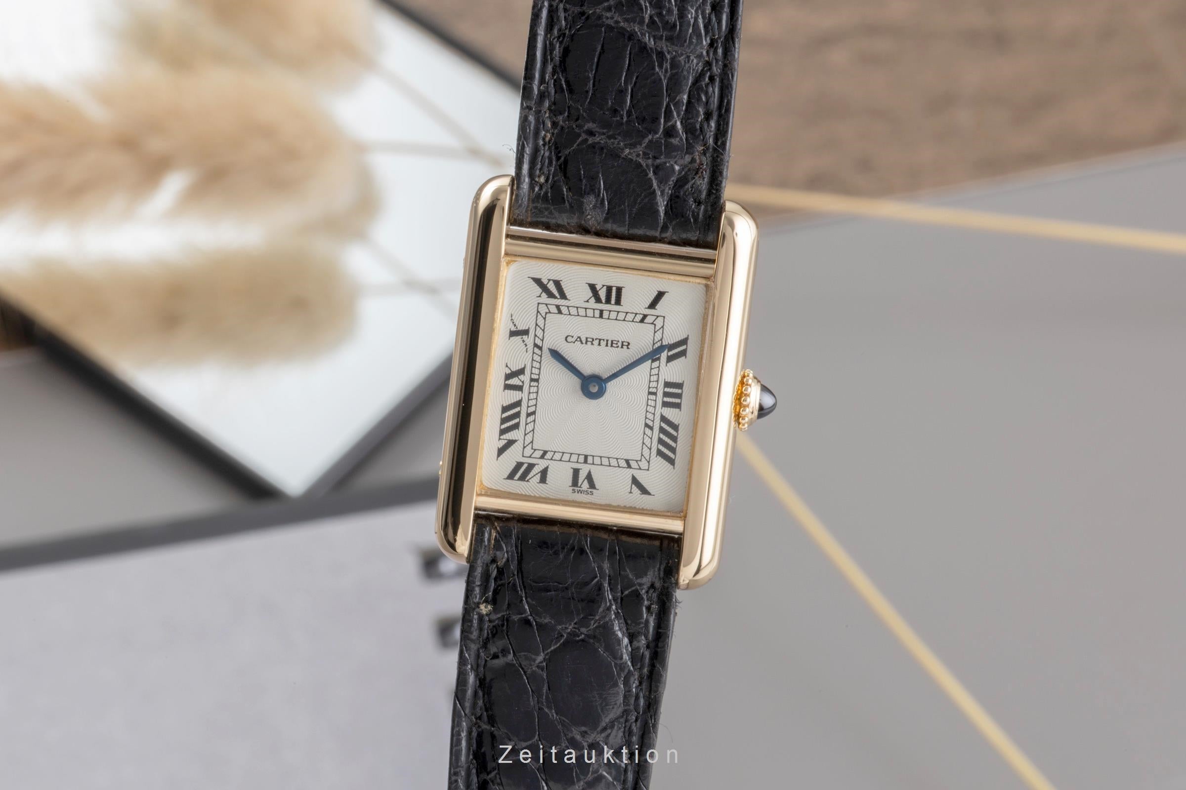 Cartier Tank or 18 ct à remontage manuel montre pour femmes 878087  [2502309]
