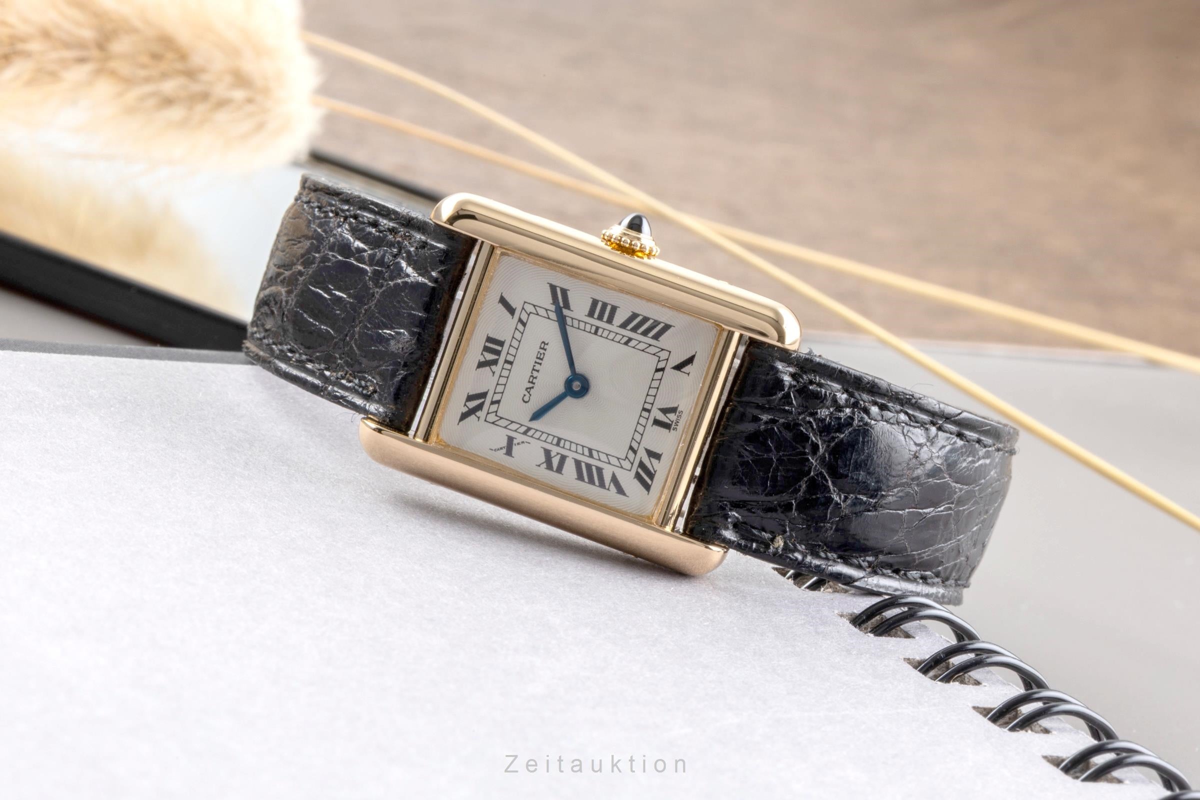 Cartier Tank or 18 ct à remontage manuel montre pour femmes 878087  [2502309]