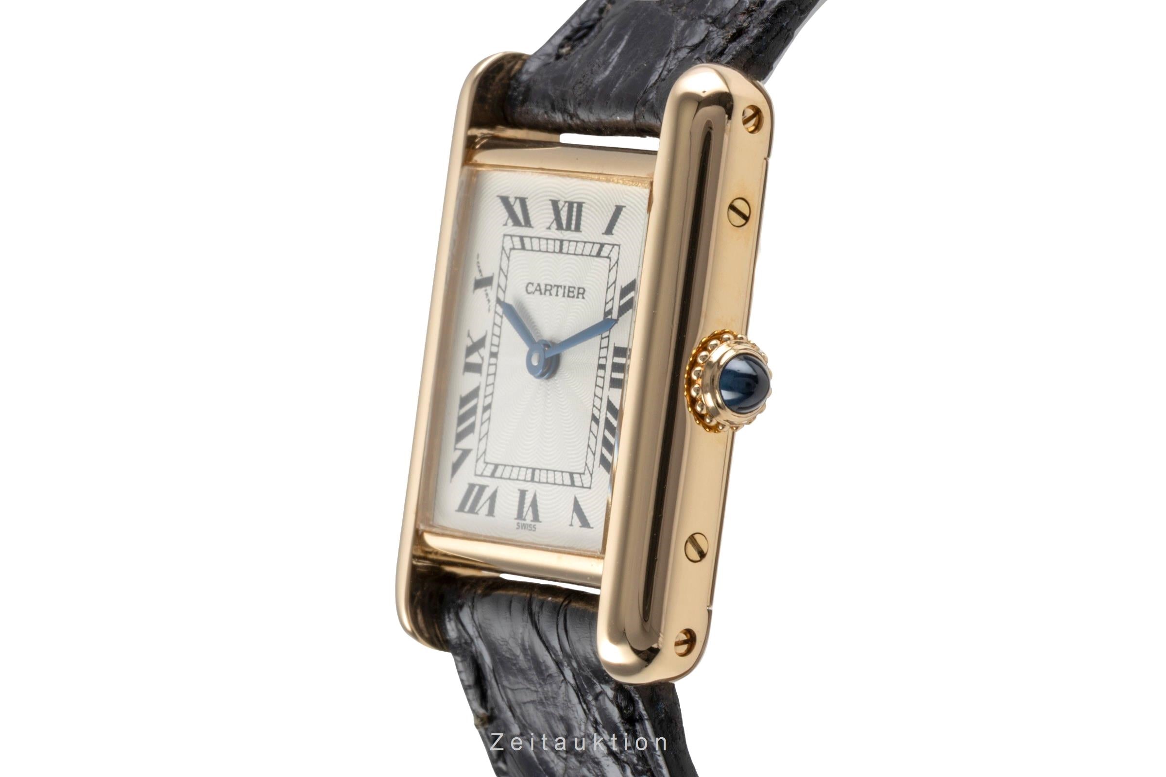 Cartier Tank or 18 ct à remontage manuel montre pour femmes 878087  [2502309]