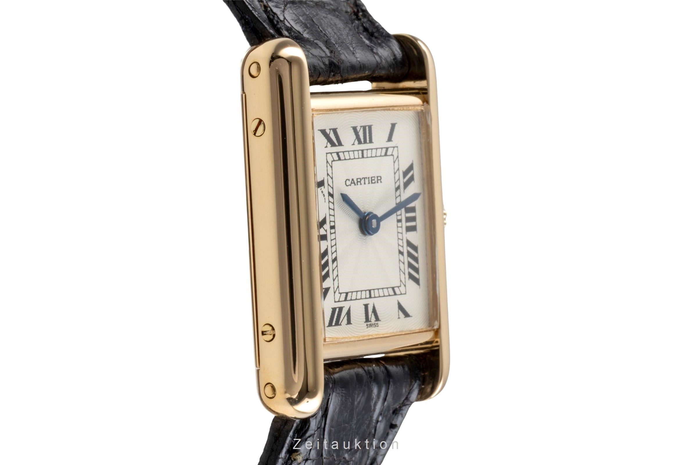 Cartier Tank or 18 ct à remontage manuel montre pour femmes 878087  [2502309]