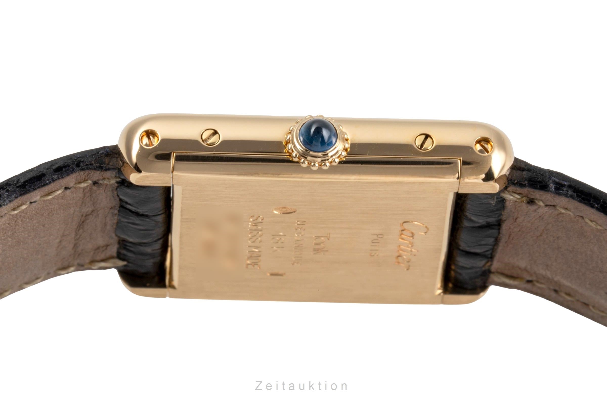 Cartier Tank or 18 ct à remontage manuel montre pour femmes 878087  [2502309]