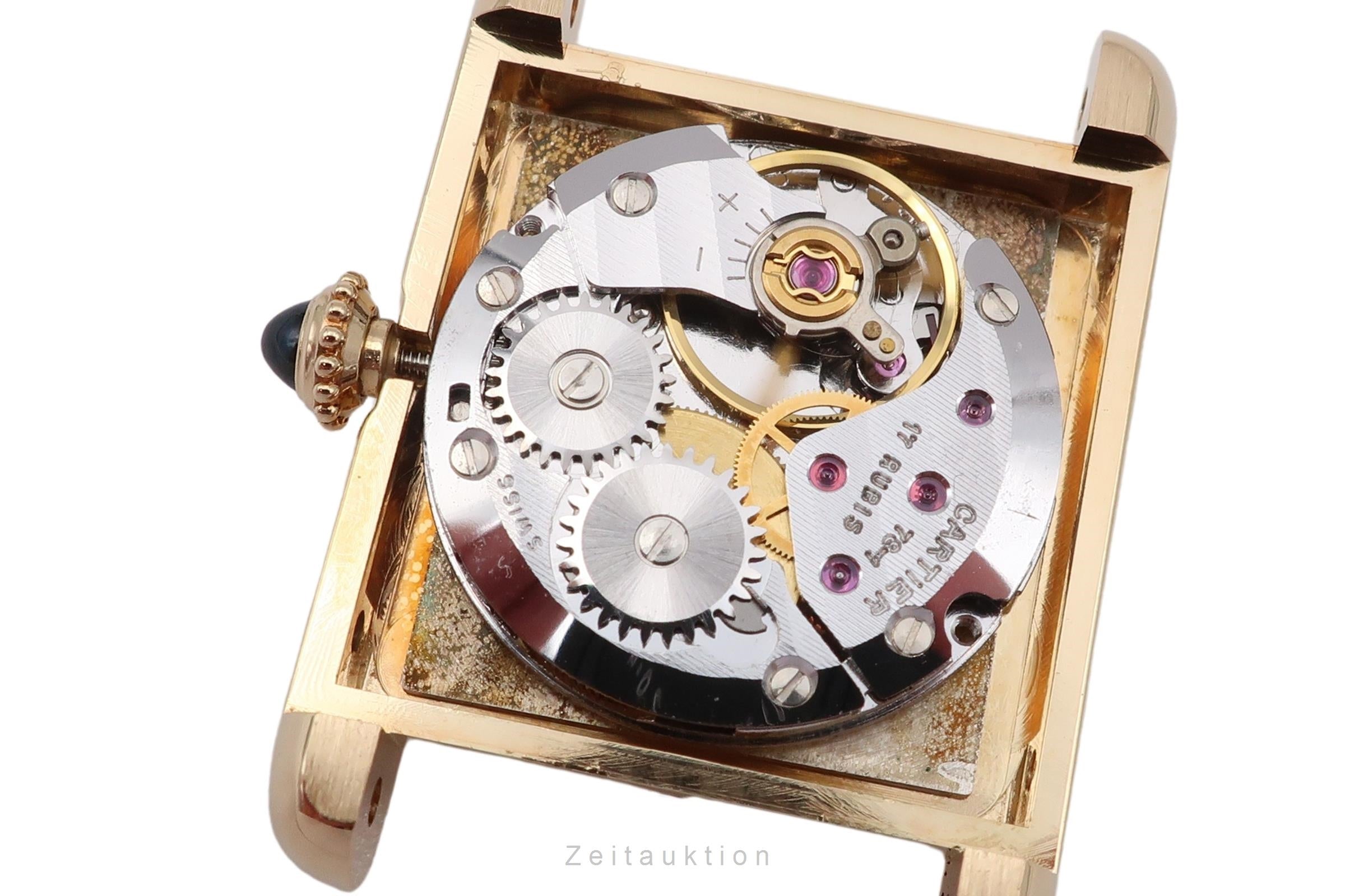 Cartier Tank or 18 ct à remontage manuel montre pour femmes 878087  [2502309]