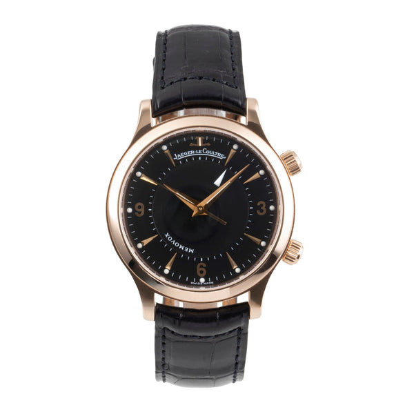 Jaeger LeCoultre Memovox oro 18 ct automatismo orologio da uomo Q1442470  144.2.94.S  [2502310]