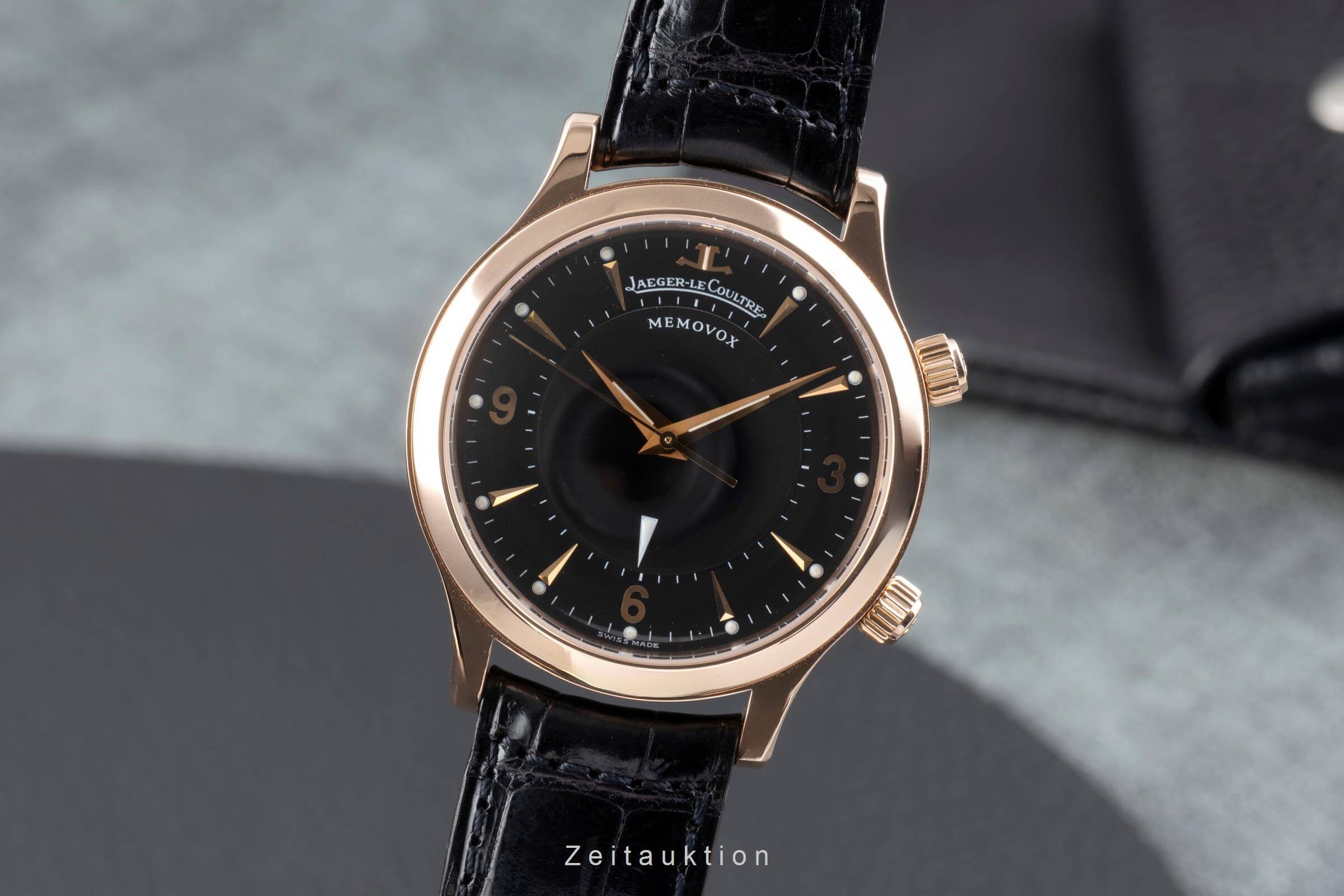 Jaeger LeCoultre Memovox oro 18 ct automatismo orologio da uomo Q1442470  144.2.94.S  [2502310]