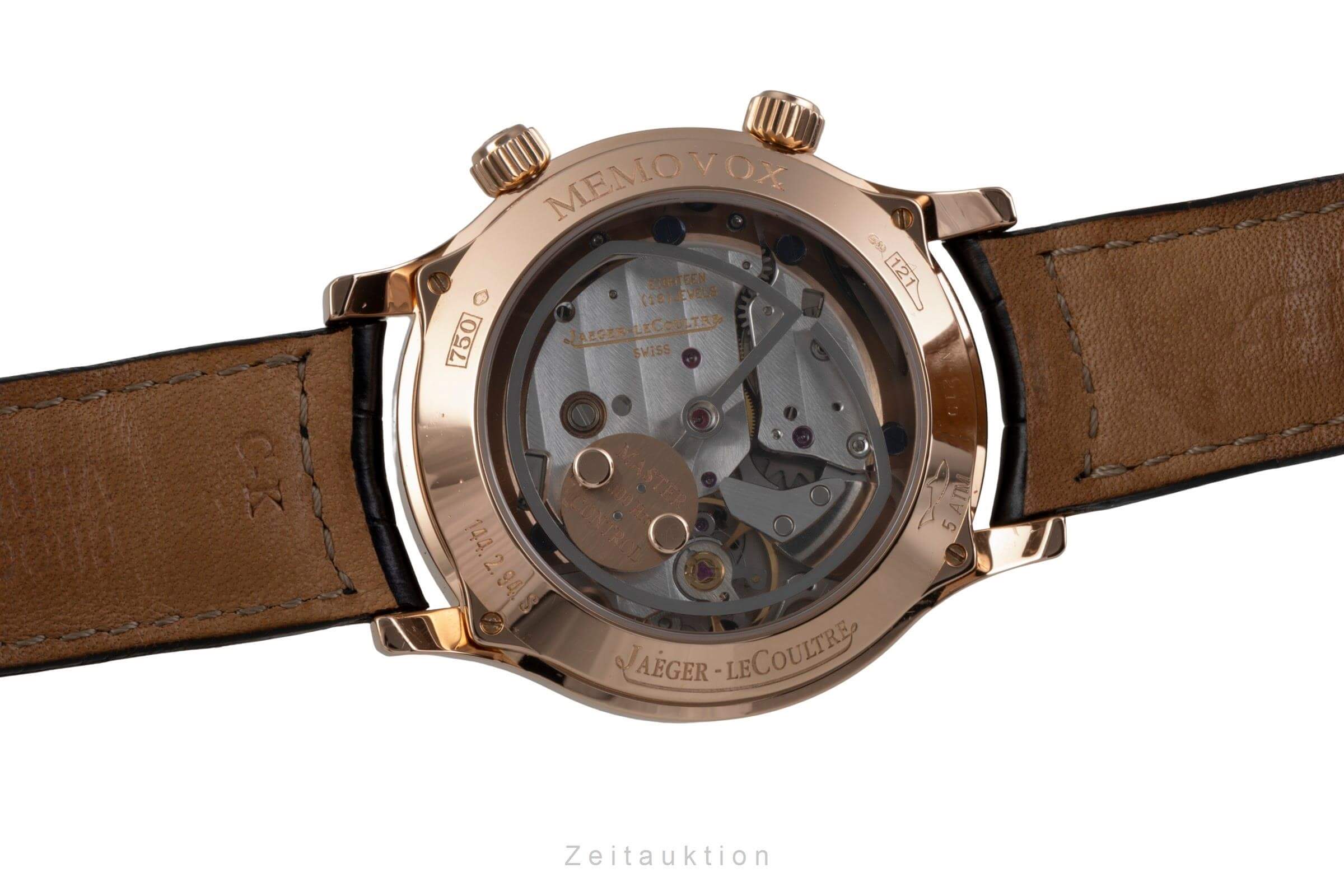 Jaeger LeCoultre Memovox oro 18 ct automatismo orologio da uomo Q1442470  144.2.94.S  [2502310]