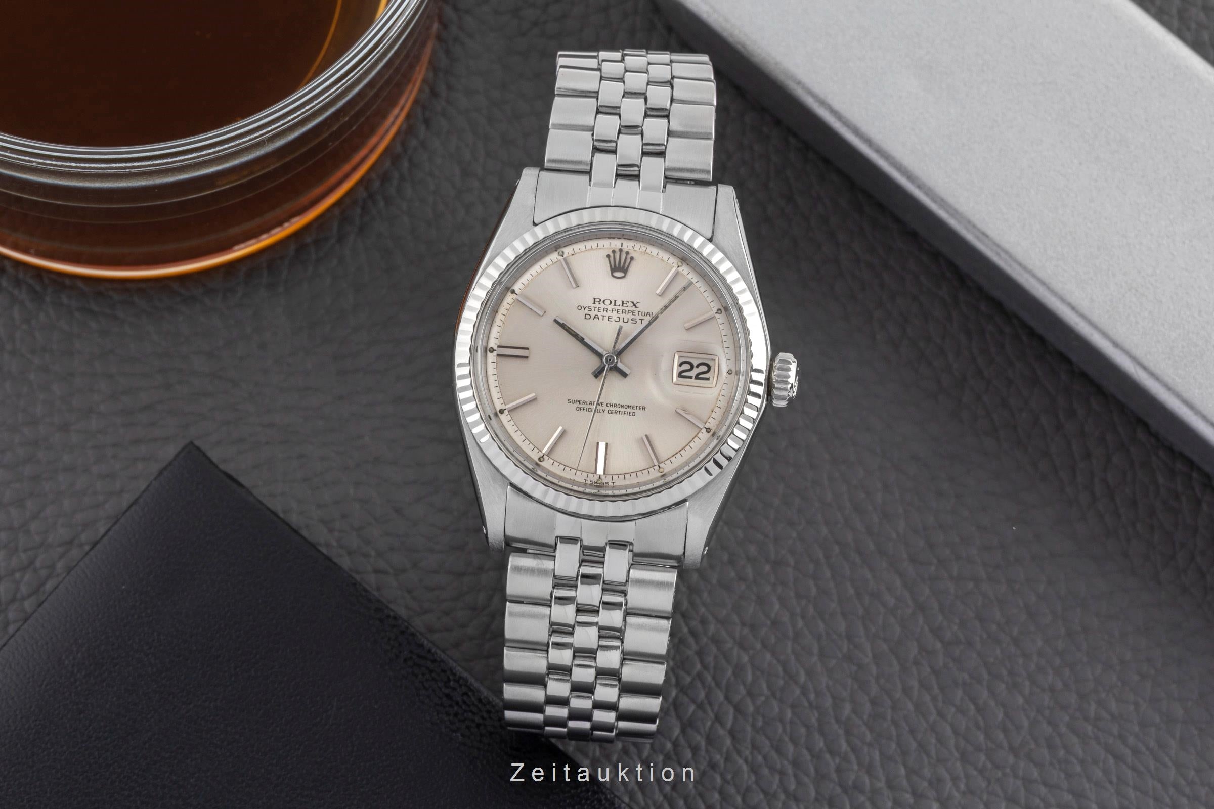 Rolex Datejust steel / white gold automatic men's watch 1601 Vintage  [2502313]