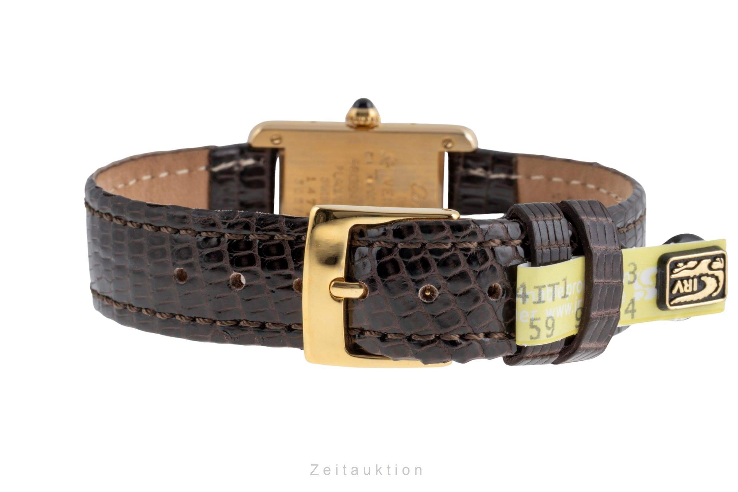 Cartier Tank plata banada en oro cuarzo reloj para damas  W1006354  [2502317]