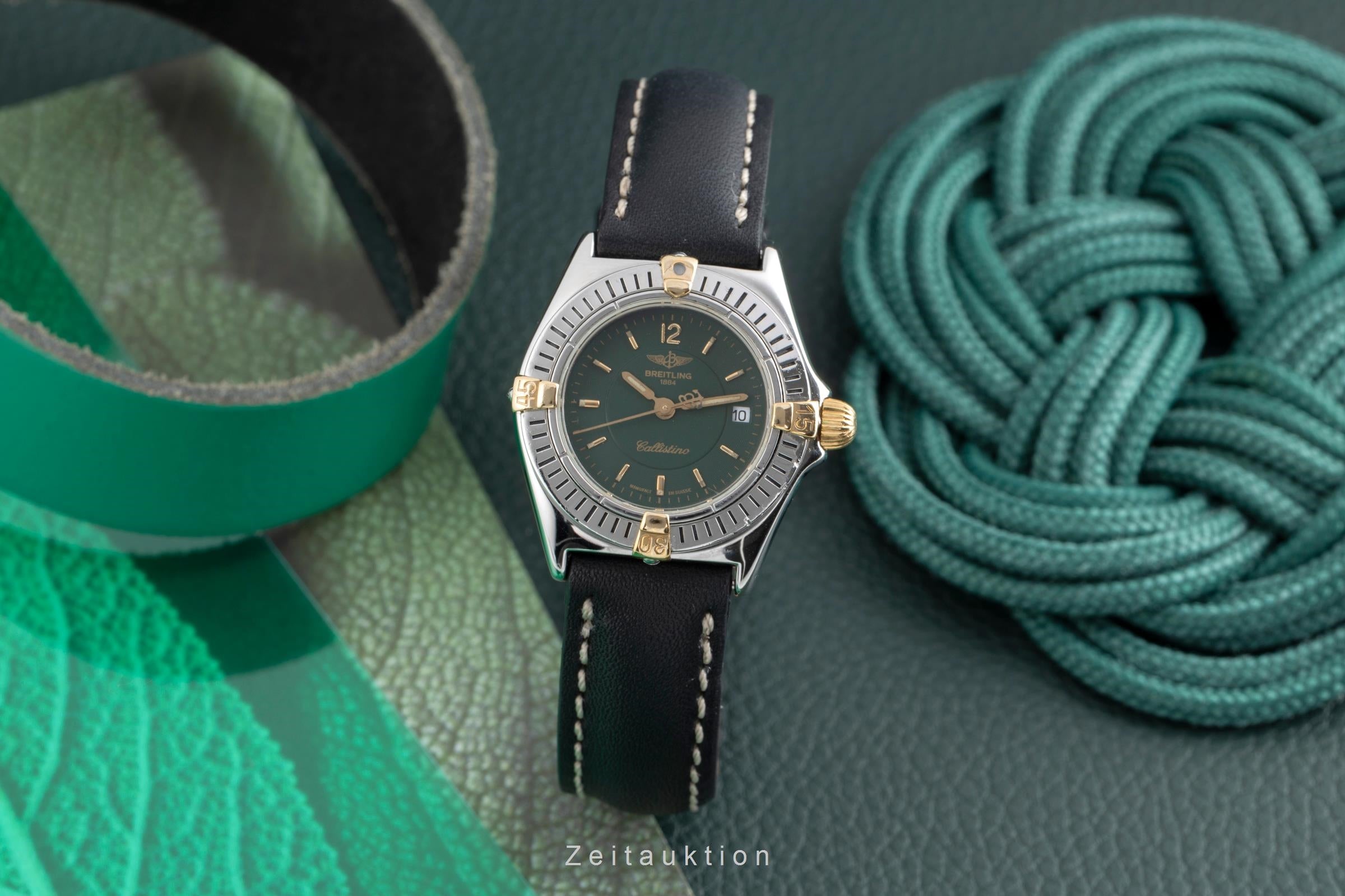 Breitling Callistino Lady Stahl / Gold Damenuhr Datum Ref. B52044 Klassiker [2502319]