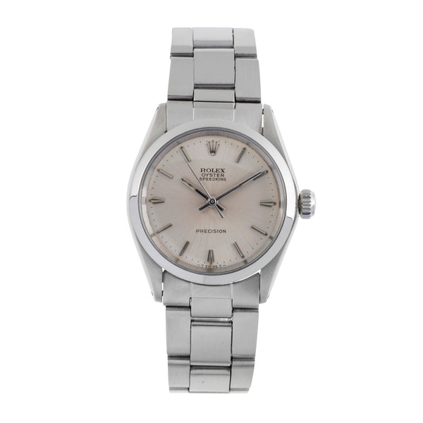 Rolex Precision acciaio carica manuale orologio da donna 6430 Vintage  [2502331]