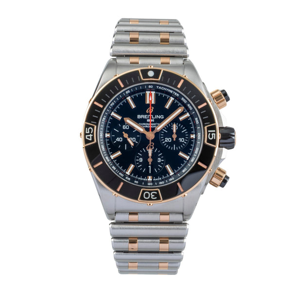 Breitling Chronomat cronografo acciaio / oro automatismo orologio da uomo UB0136251B1U1 LP: 15200EUR  [2502336]