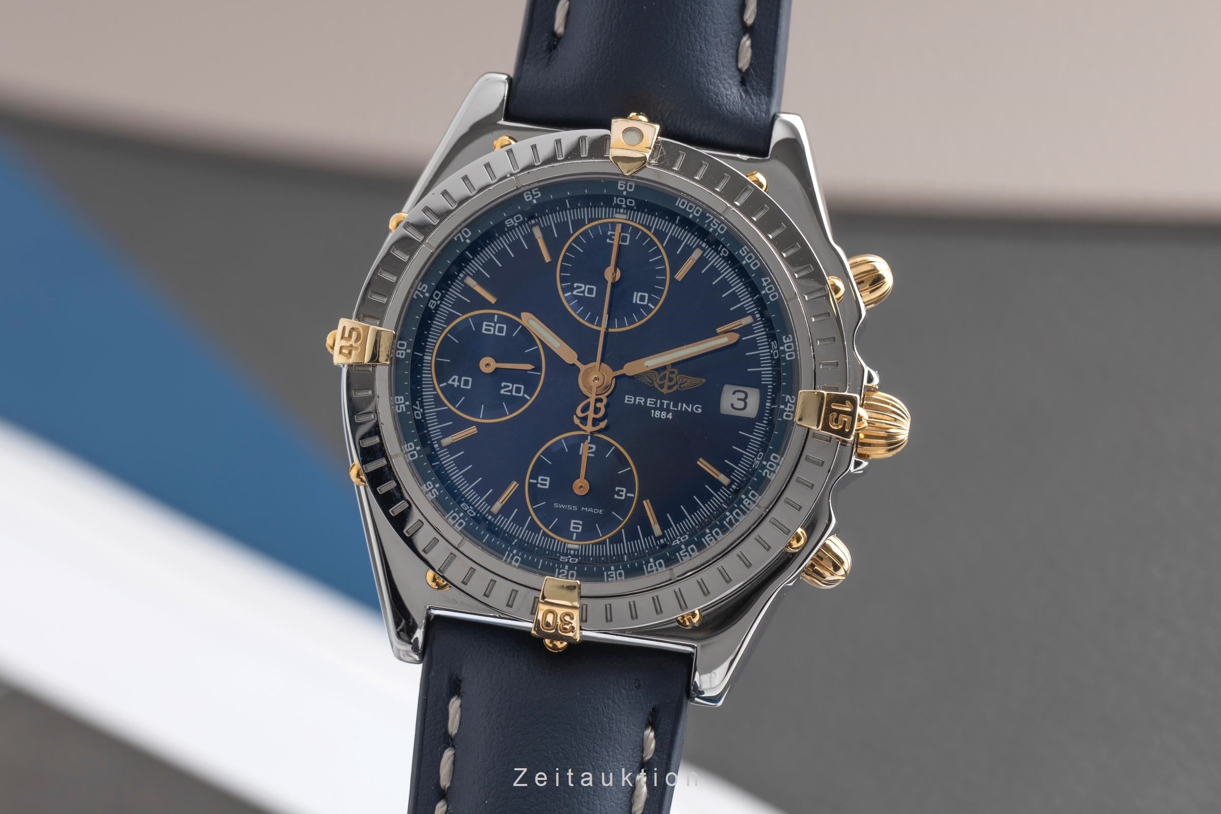 Breitling Chronomat chronographe acier / or  automatique montre pour hommes B13050  [2502340]