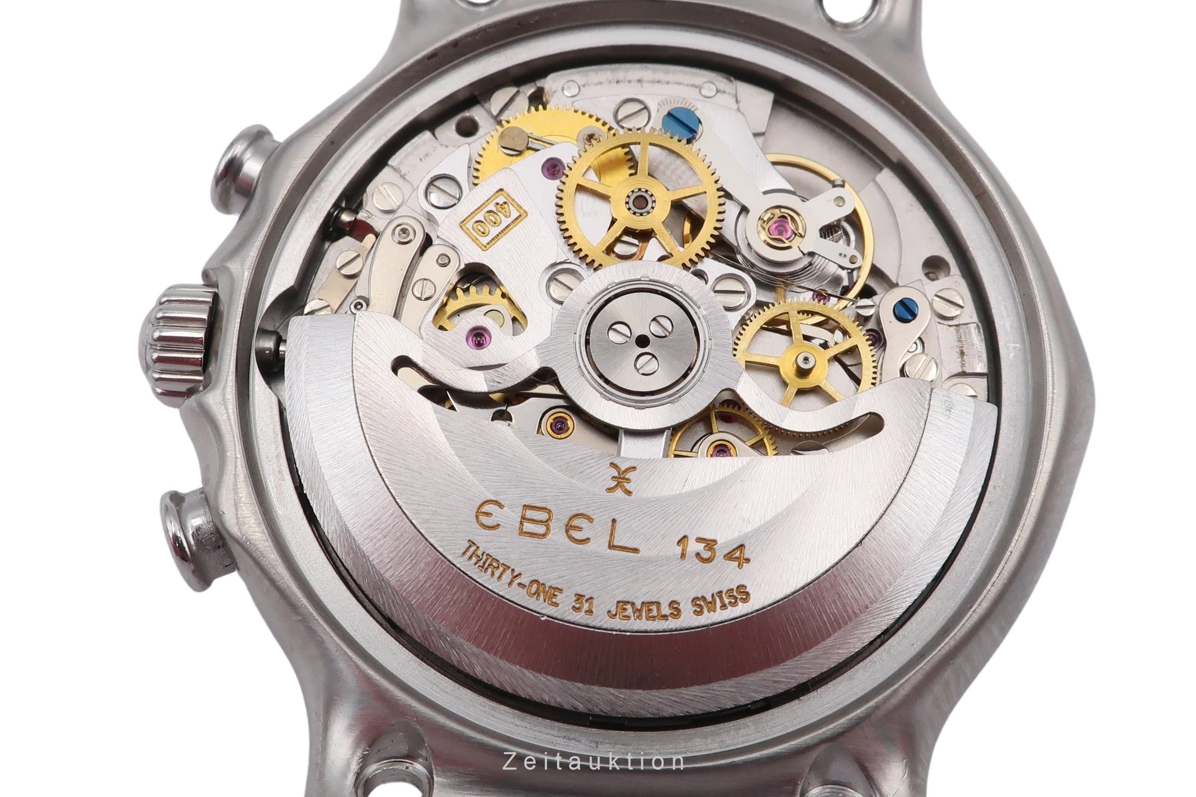 Ebel 1911 cronógrafo acero automático reloj para caballeros 9134901  [2502353]